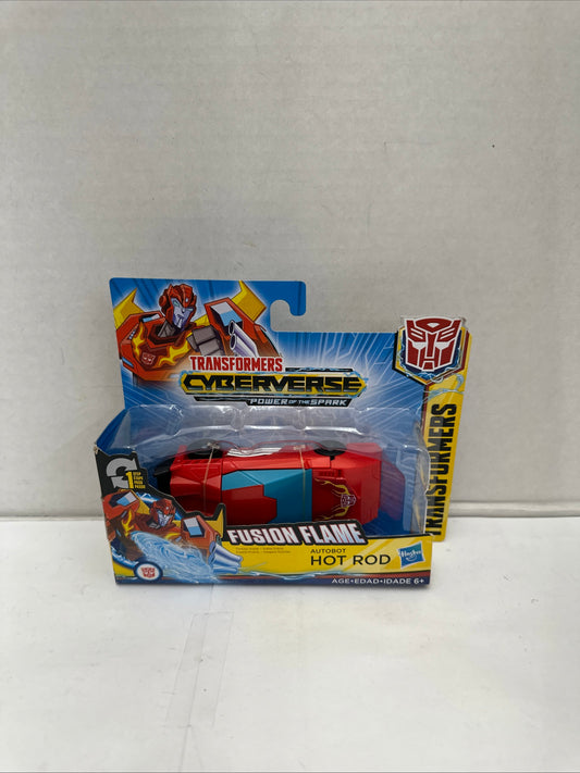 Transformers Cyberverse Power Of The Spark Autobot Fusion Flame HOT ROD New