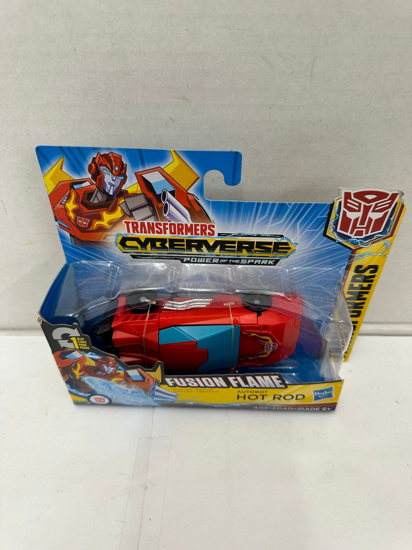 Transformers Cyberverse Power Of The Spark Autobot Fusion Flame HOT ROD New
