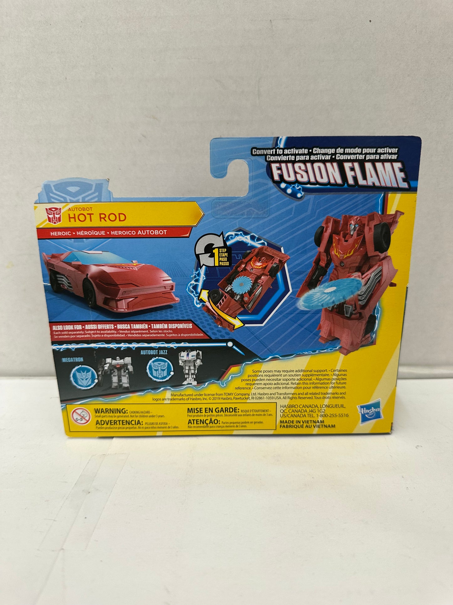 Transformers Cyberverse Power Of The Spark Autobot Fusion Flame HOT ROD New