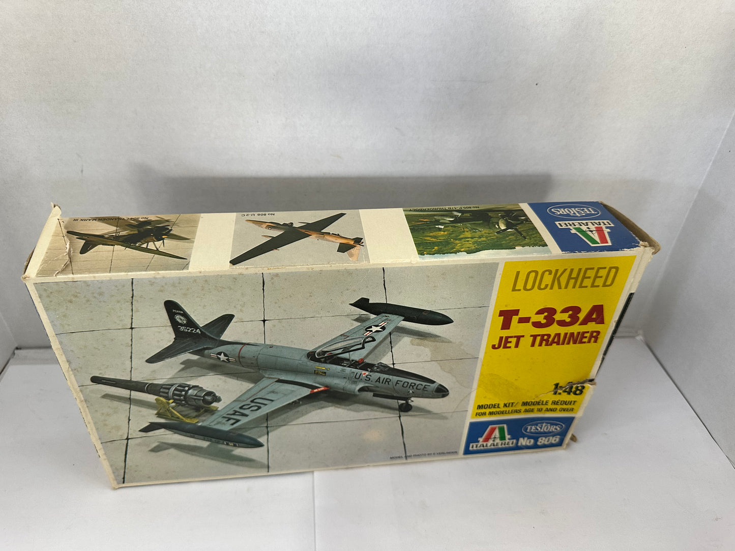 ITALERI 806 1/48 SCALE LOCKHEED T-33A JET TRAINER PLANE