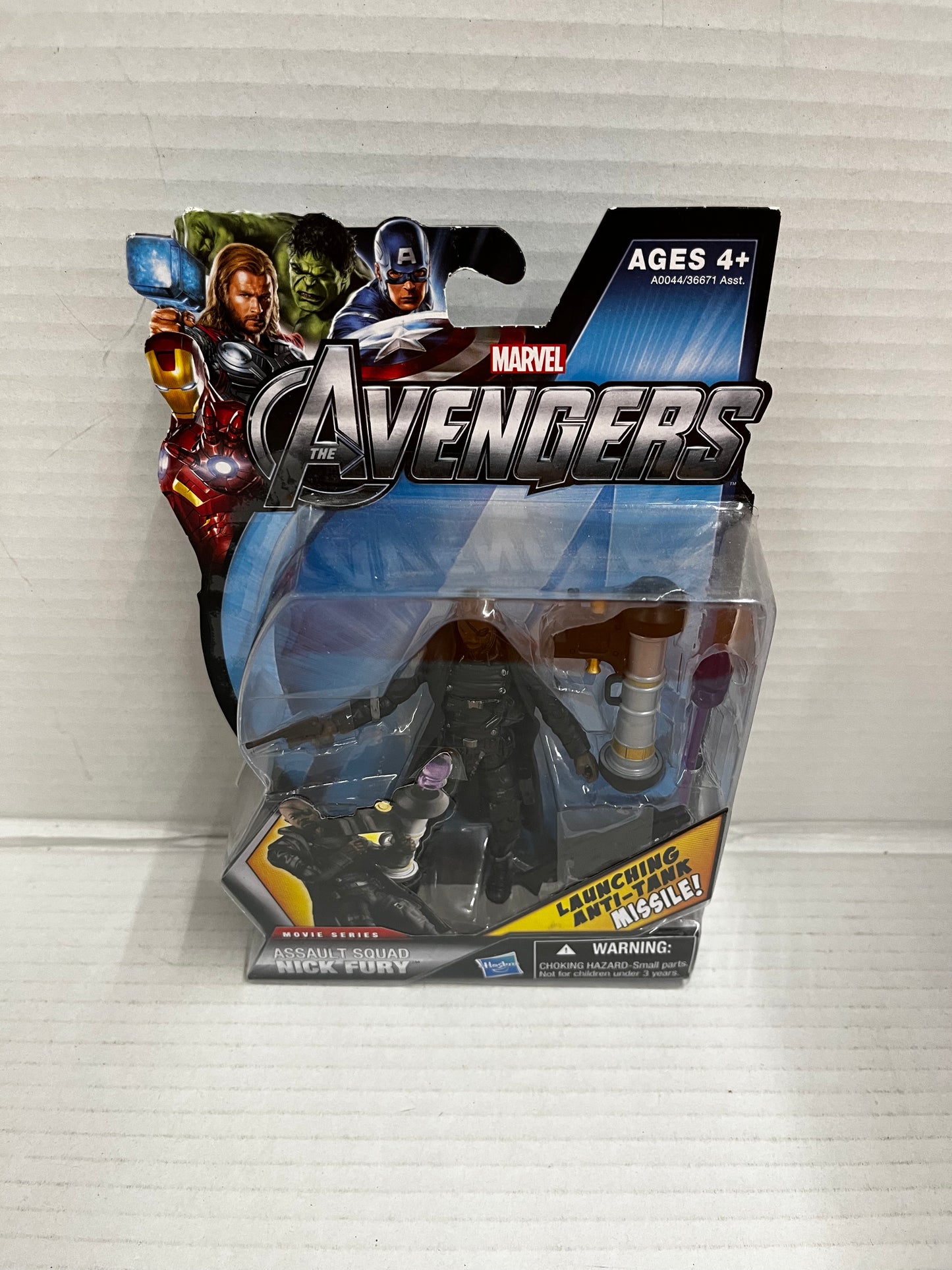 MARVEL AVENGERS MOVIE SERIES 3.75" FIGURE ASSAULT SQUAD NICK FURY BRAND NEW