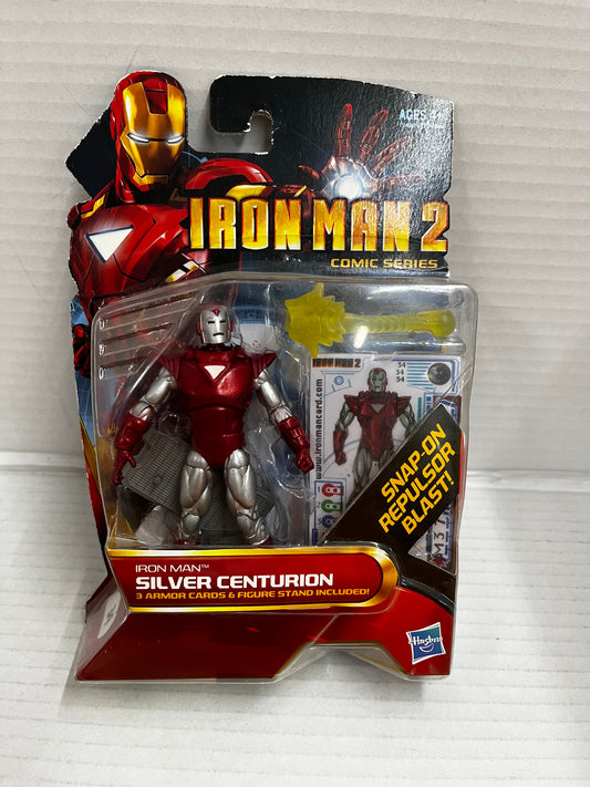 NEW IRON MAN 2 COMIC SERIES SILVER CENTURION 3.75 ACTION FIGURE #34
