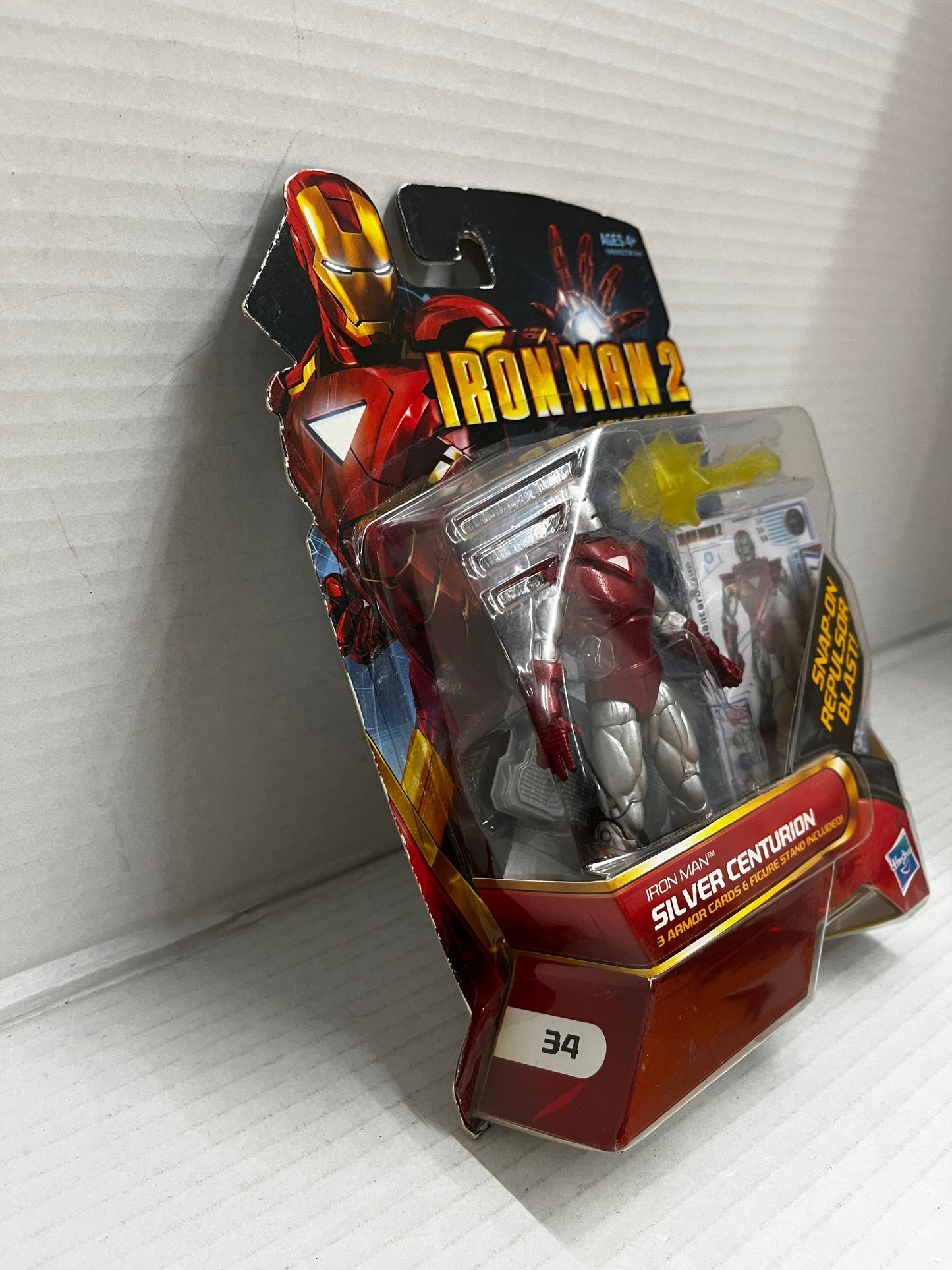 NEW IRON MAN 2 COMIC SERIES SILVER CENTURION 3.75 ACTION FIGURE #34