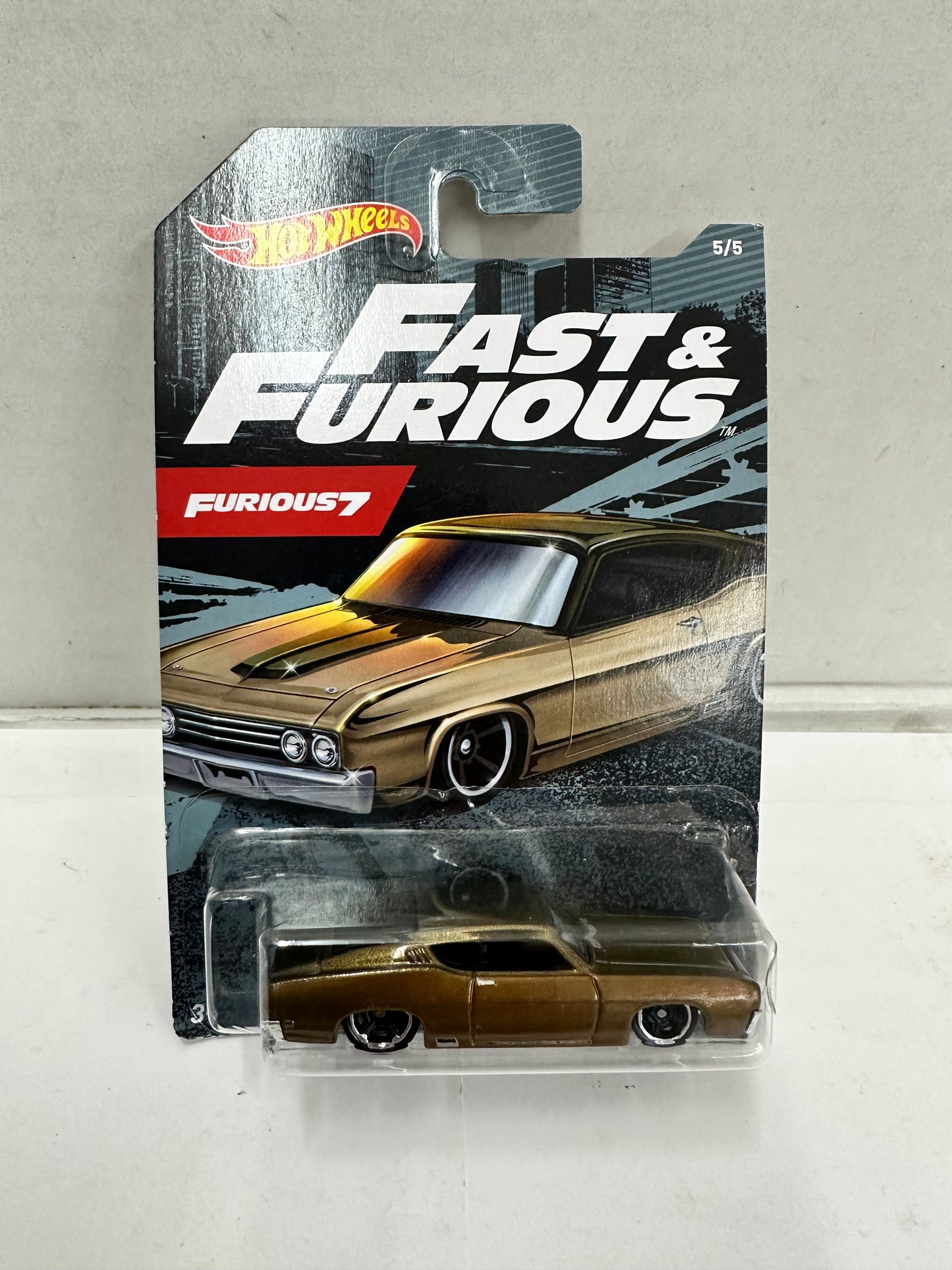 HOT WHEELS Dom’s 69 Ford Torino Talladega GPT Special Fast Furious 7 Movie Merch