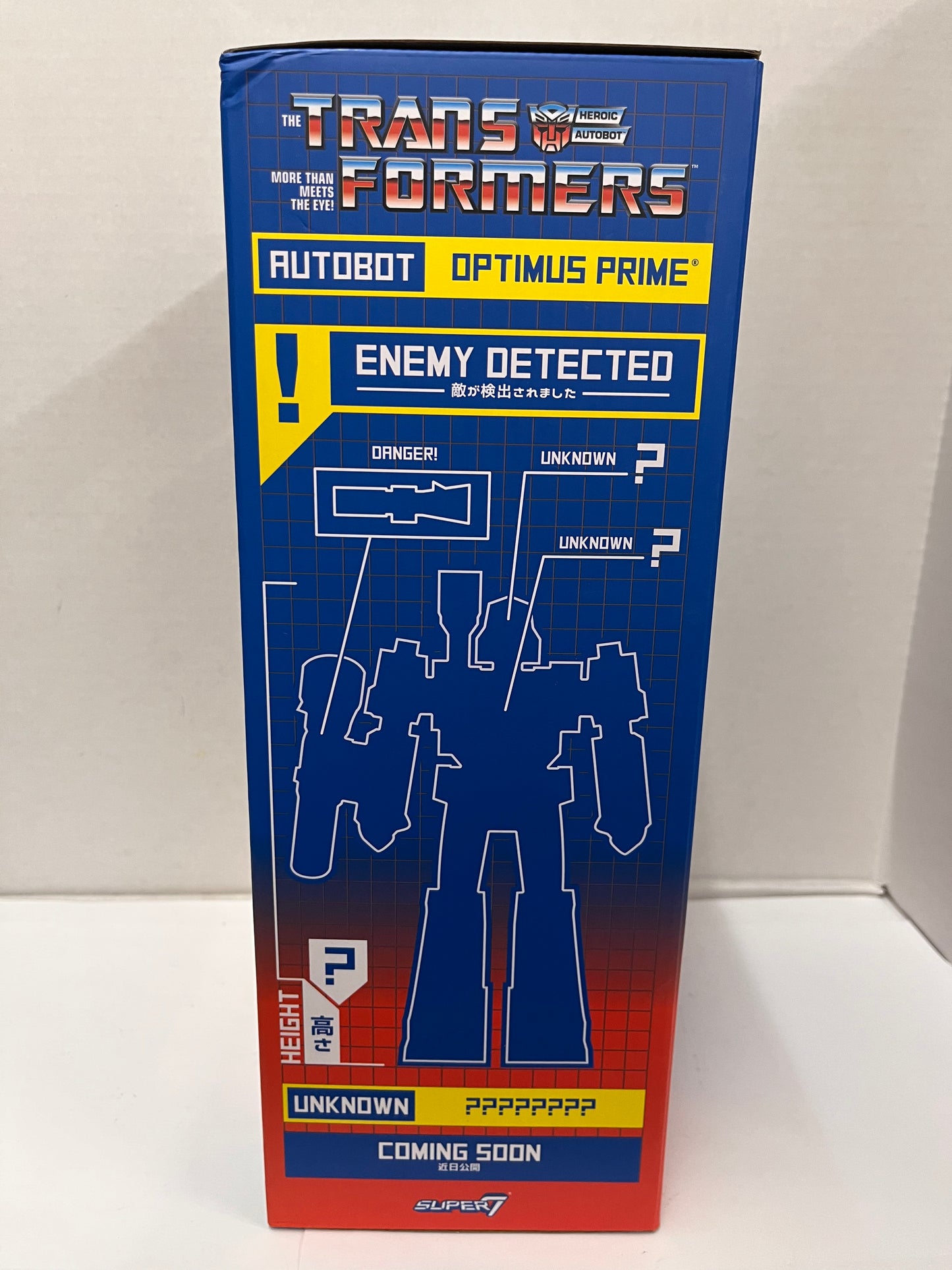 Optimus Prime Transformers Super 7 Cyborg Clear Red/Blue Figure