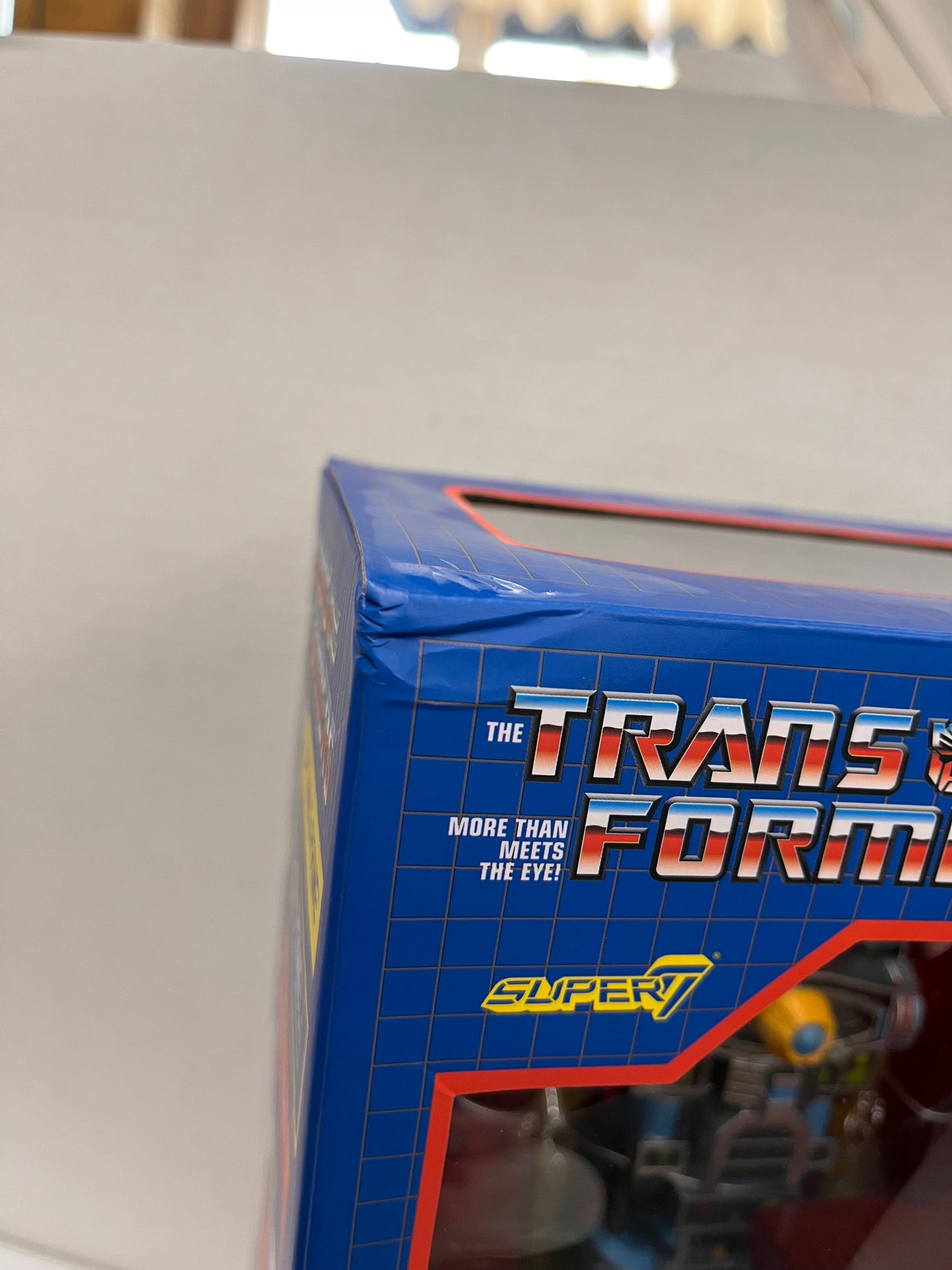 Optimus Prime Transformers Super 7 Cyborg Clear Red/Blue Figure