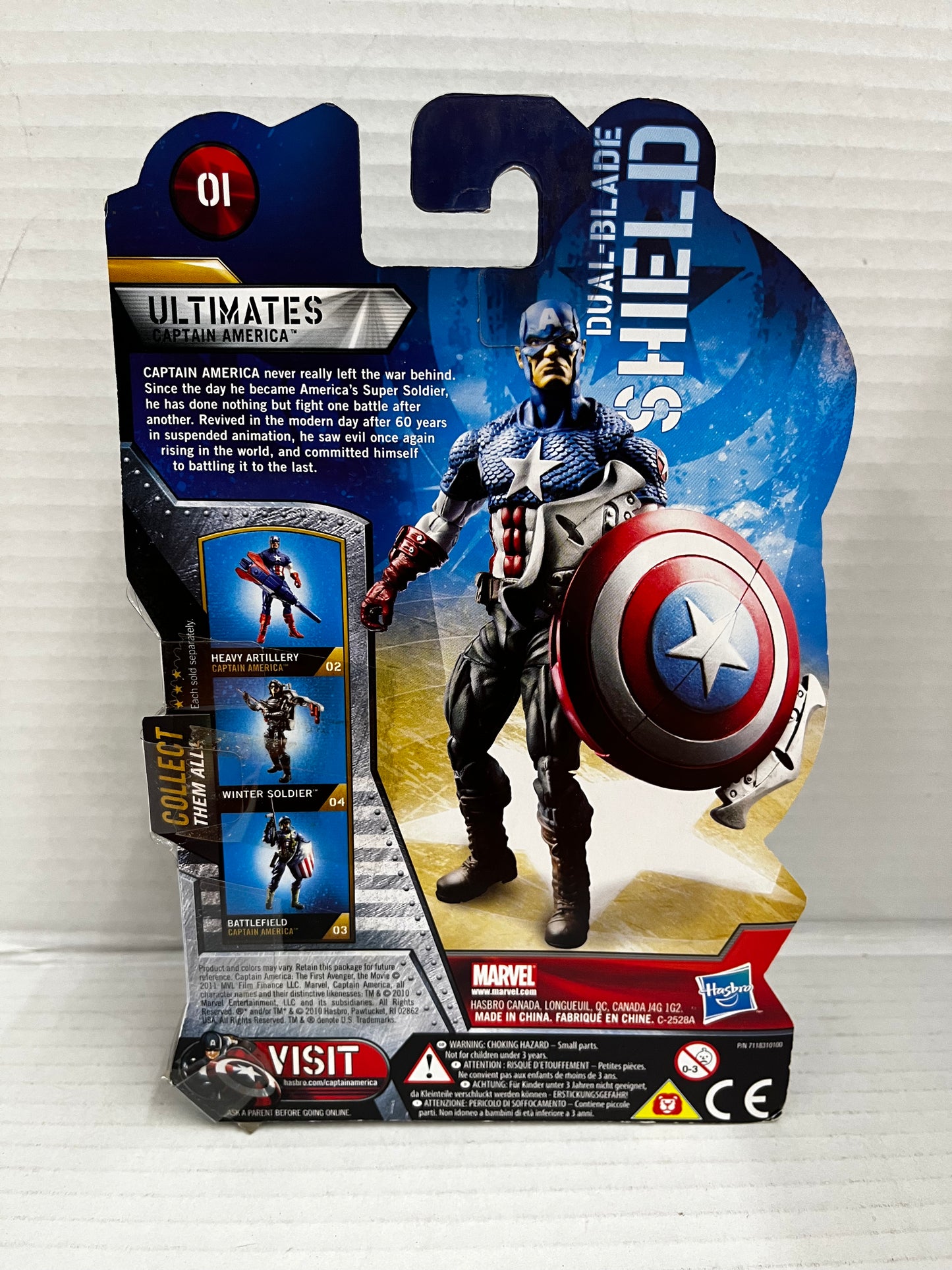 CAPTAIN AMERICA Duel Blade Shield #1 The First Avenger Comic Series 3.75" Figure