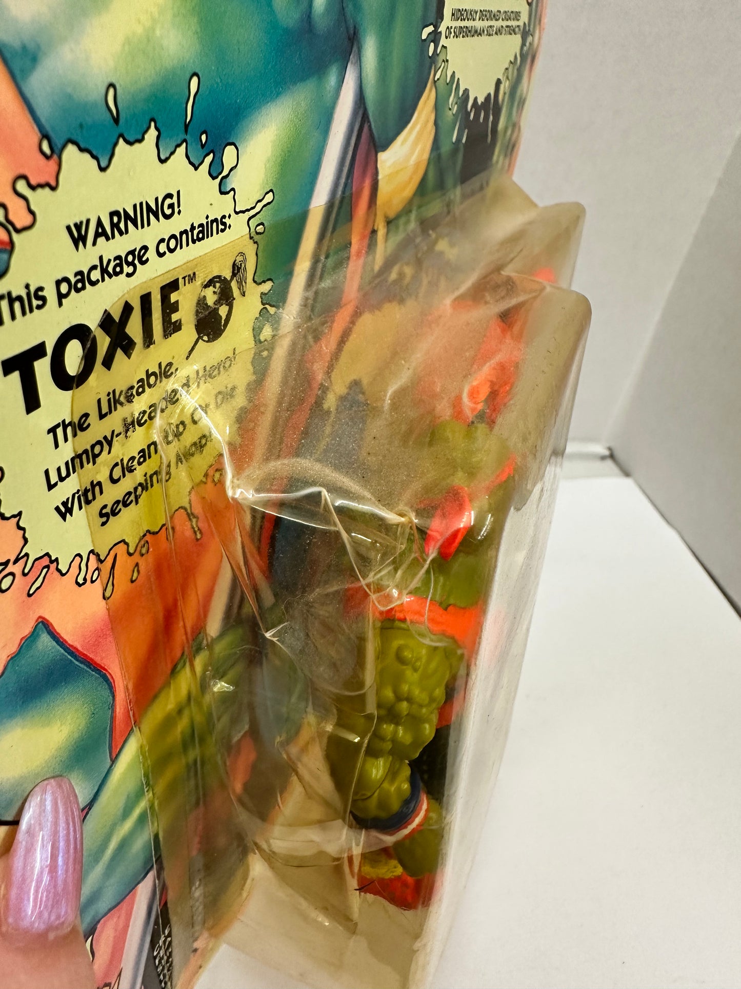 Vintage 1991 Toxic Crusaders “Toxie” – Sealed (Playmates) Damage To Plastic