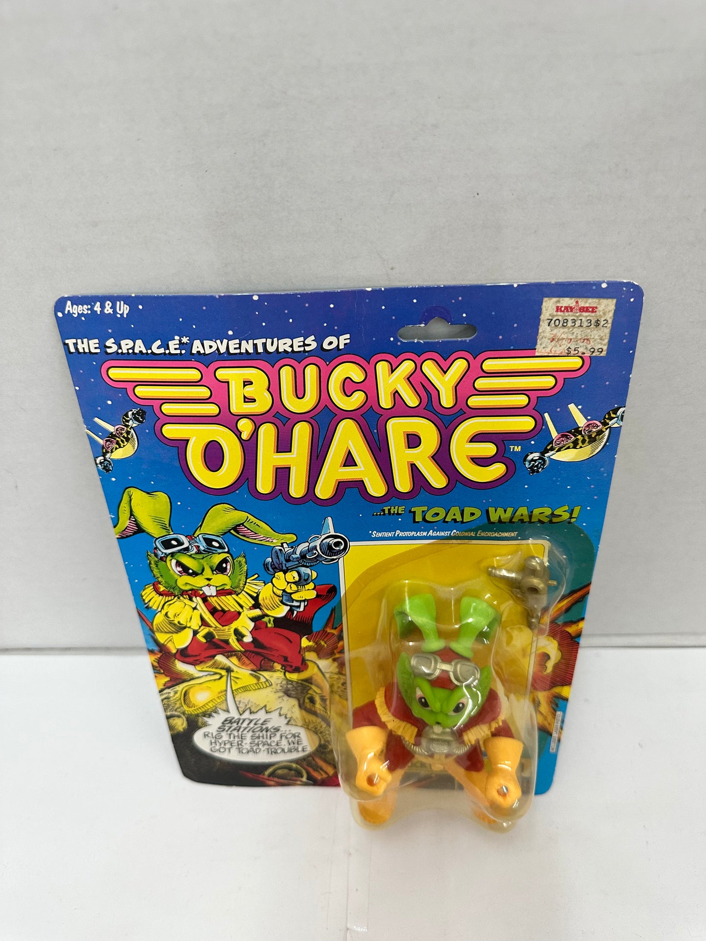 1990 Hasbro Bucky O'Hare Toad Wars 1 Bucky O'Hare Action Figure New Sealed