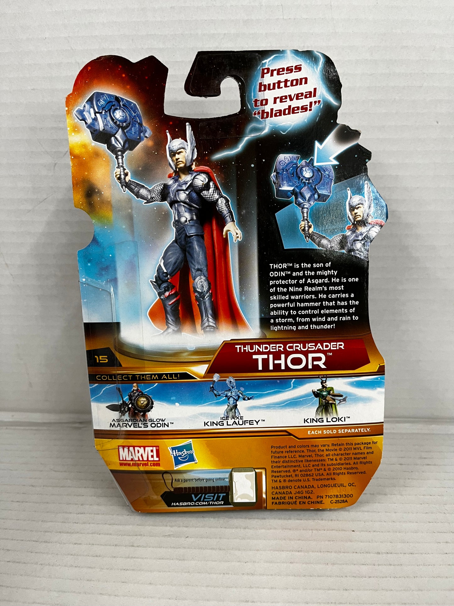 Marvel Thor Mighty Avenger #15 Thor Thunder Crusader 4" Figure Hasbro NEW