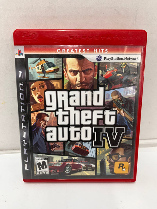 Grand Theft Auto IV GTA 4 PS3 PlayStation 3 Greatest Hits Complete CIB with Map!