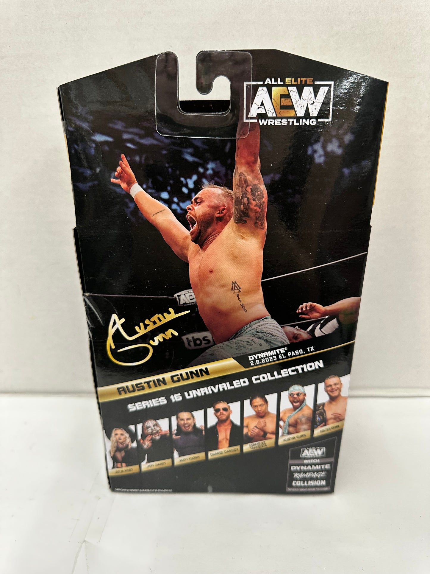 AEW Unrivaled Collection Austin Gunn 6" Wrestling Figure Series 16 #158