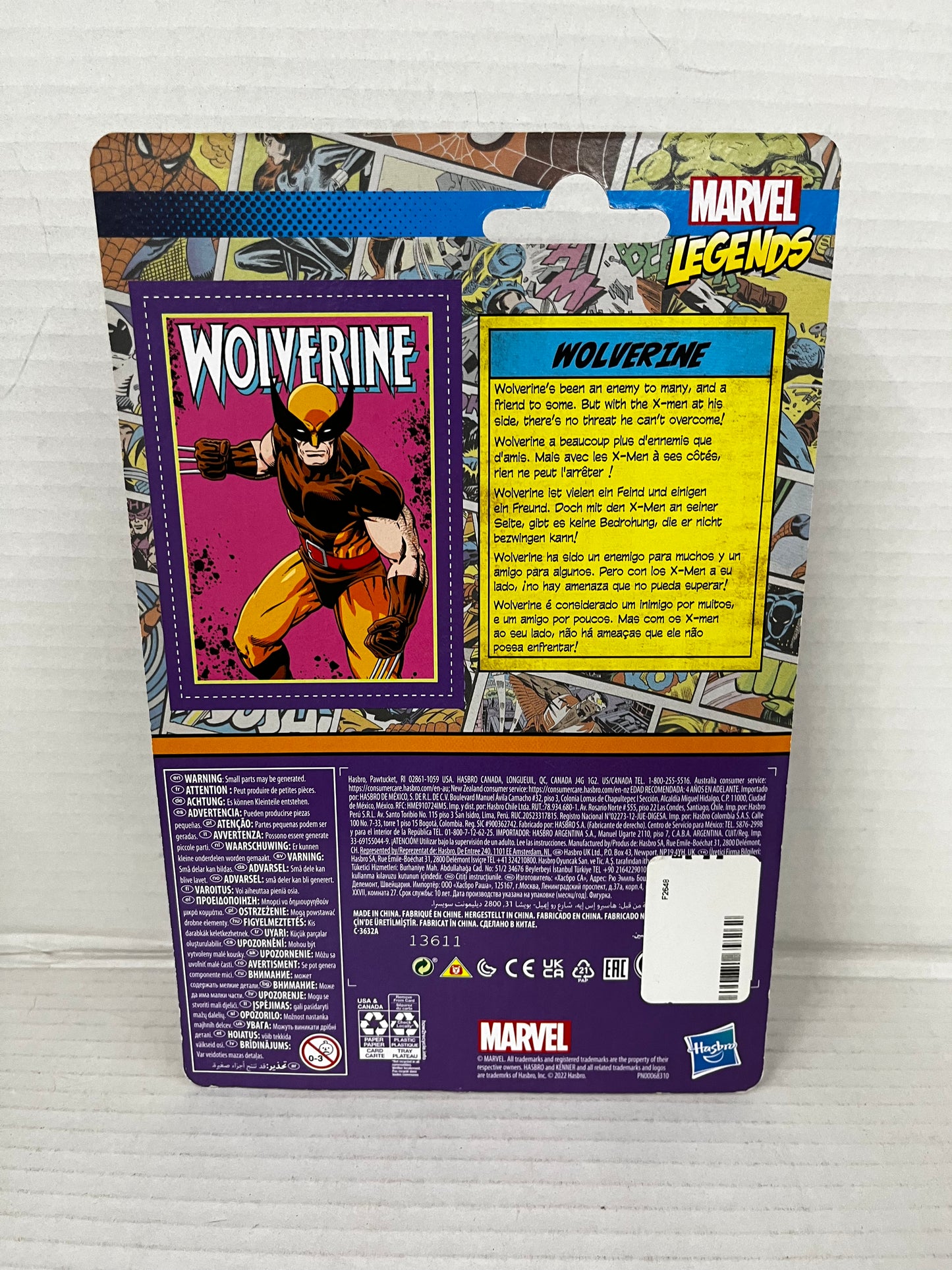 Marvel Legends Wolverine 3.75” Action Figure - Hasbro Retro Kenner
