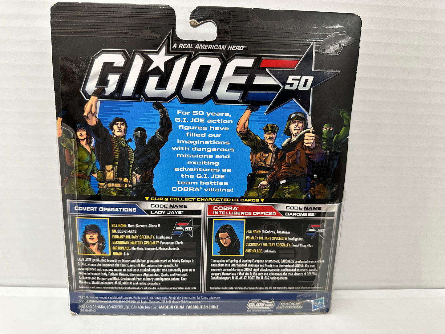 Lady Jaye vs Baroness G.I. JOE COBRA 50th Anniversary New & Sealed Figure Set