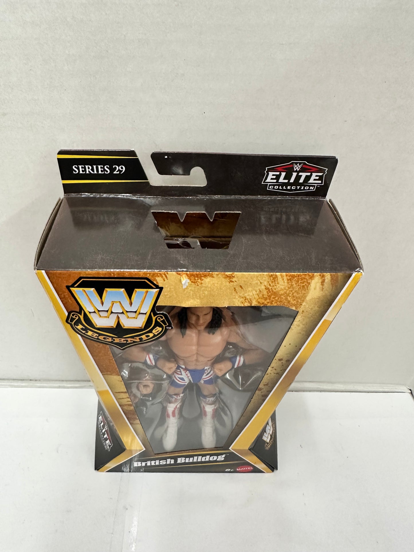 WWE ELITE LEGENDS BRITISH BULLDOG ACTION FIGURE SERIES 29 NEW SEALED