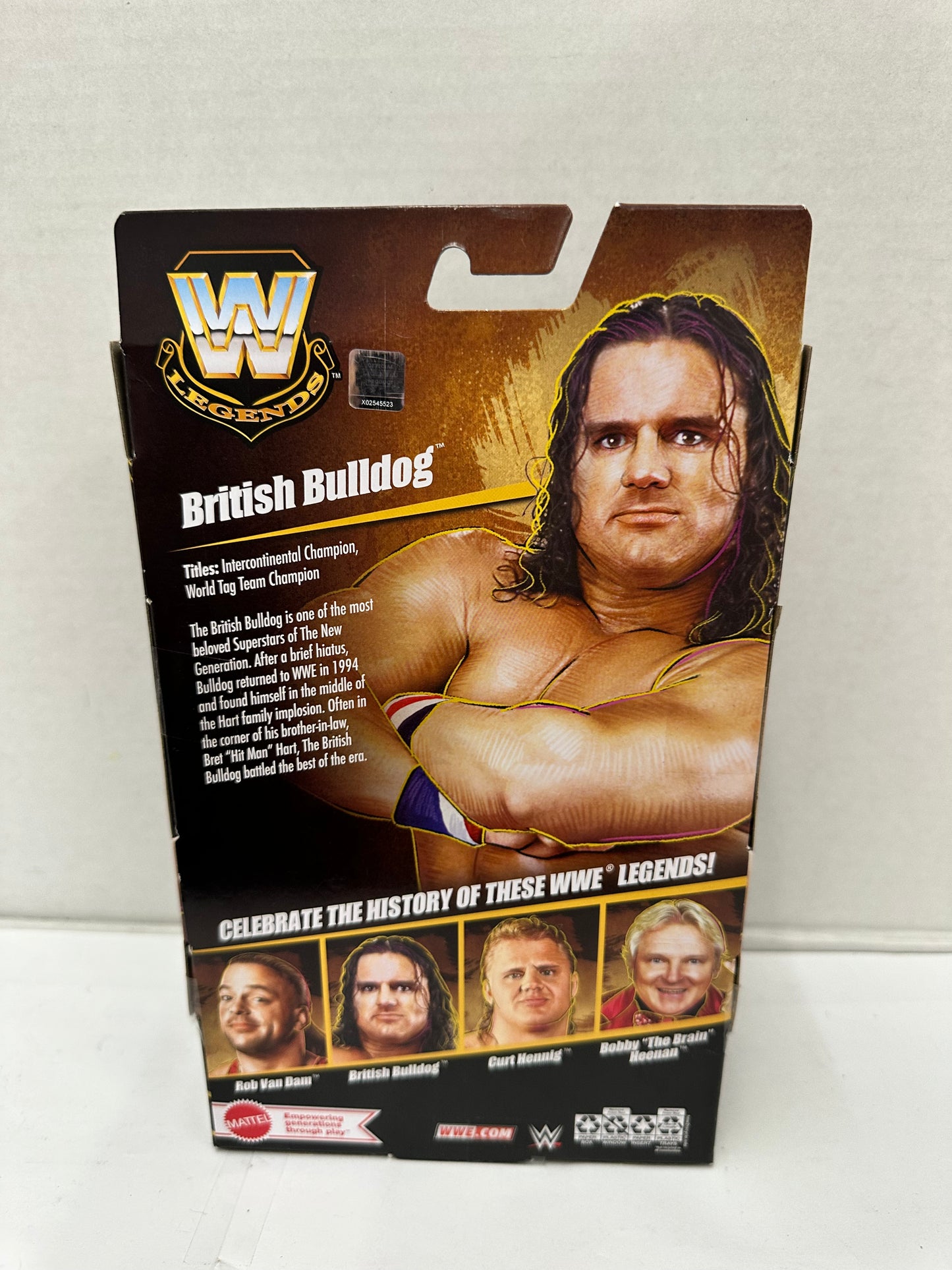 WWE ELITE LEGENDS BRITISH BULLDOG ACTION FIGURE SERIES 29 NEW SEALED