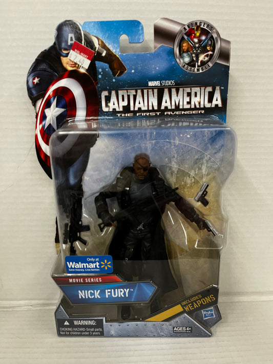 NICK FURY Walmart Excl. 6" Captain America Movie Series Figure 2011 Marvel NIB