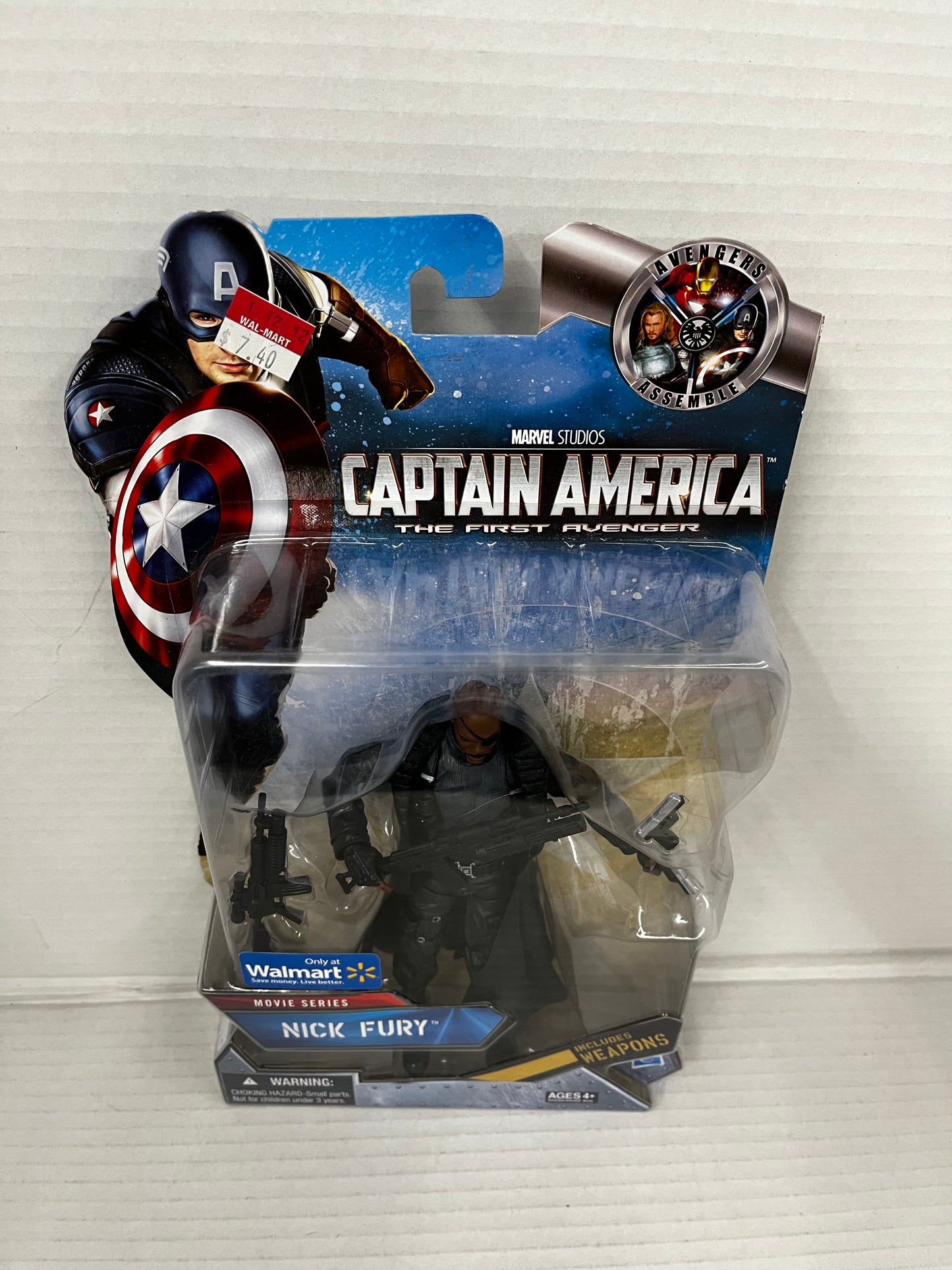 NICK FURY Walmart Excl. 6" Captain America Movie Series Figure 2011 Marvel NIB