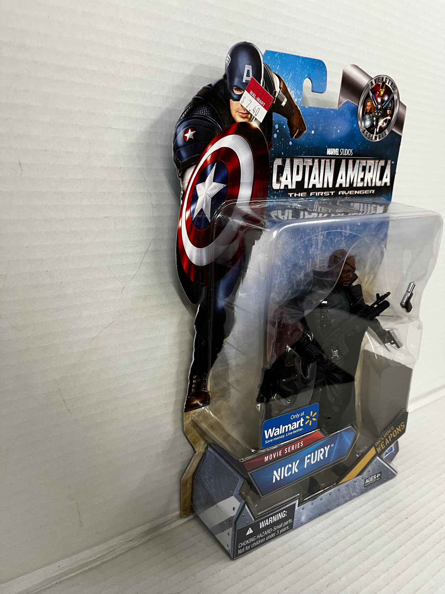 NICK FURY Walmart Excl. 6" Captain America Movie Series Figure 2011 Marvel NIB