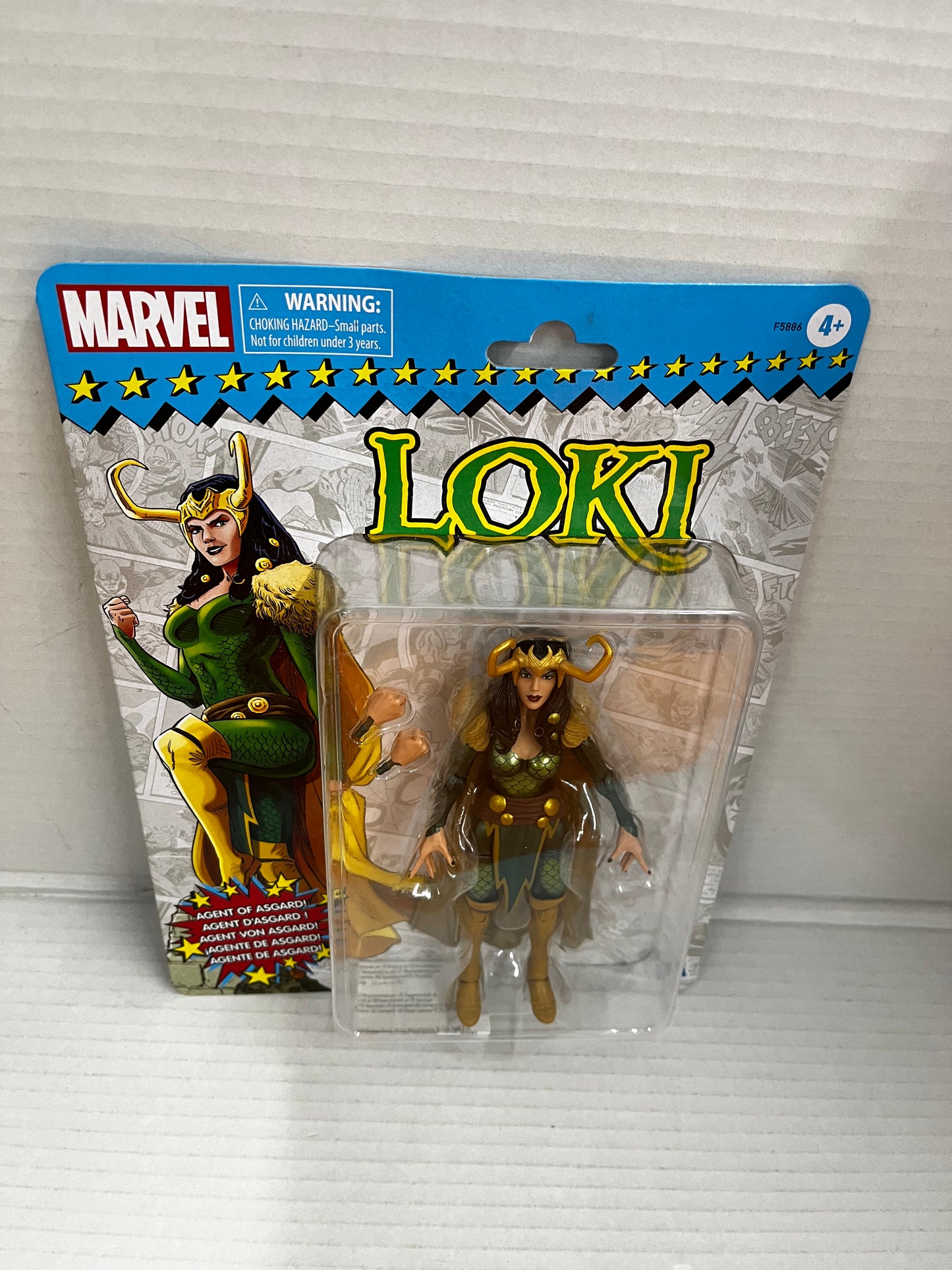 Hasbro Marvel Legends Retro Card Lady Loki Agent of Asgard 6" Figure Sealed
