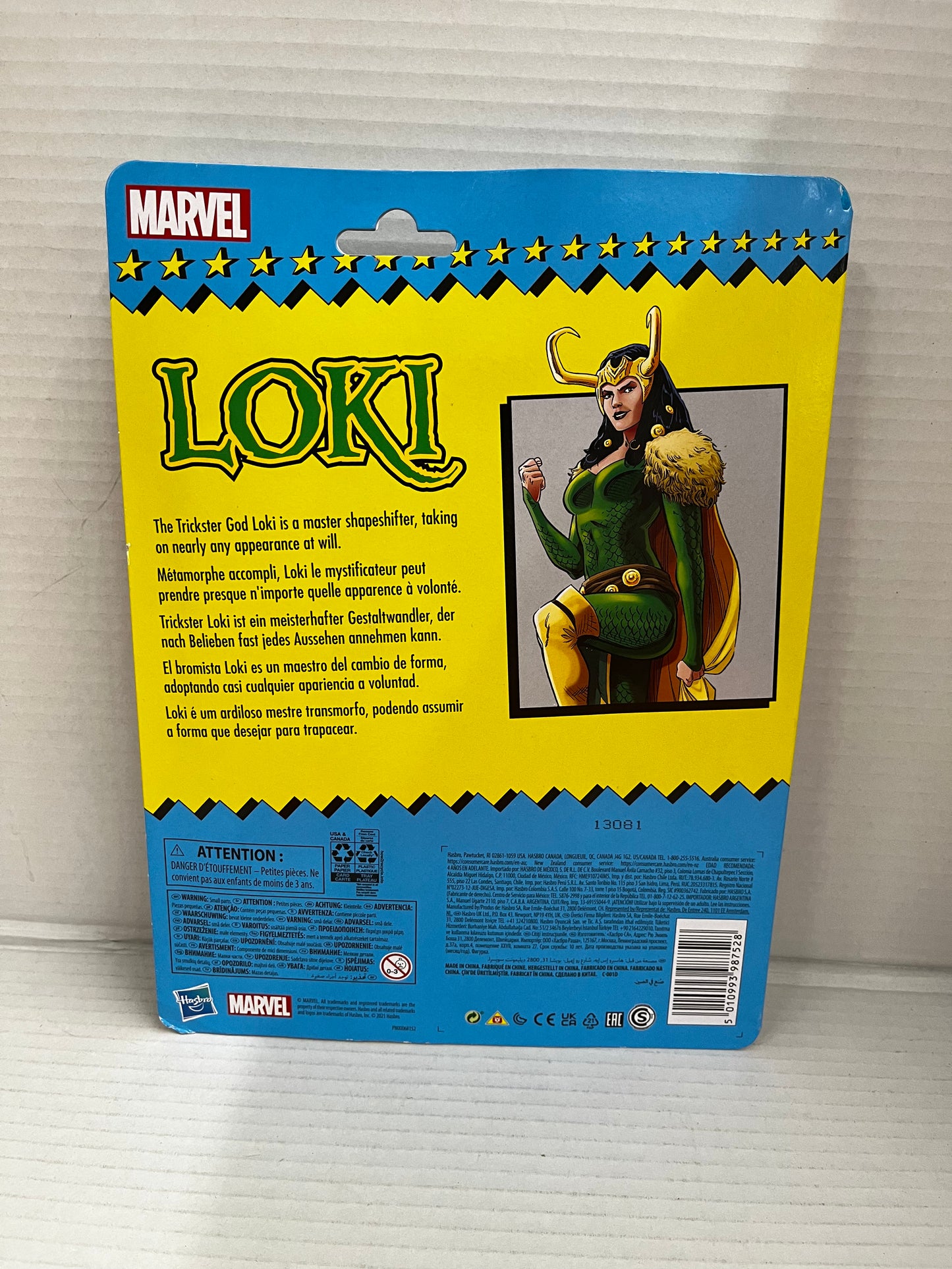 Hasbro Marvel Legends Retro Card Lady Loki Agent of Asgard 6" Figure Sealed