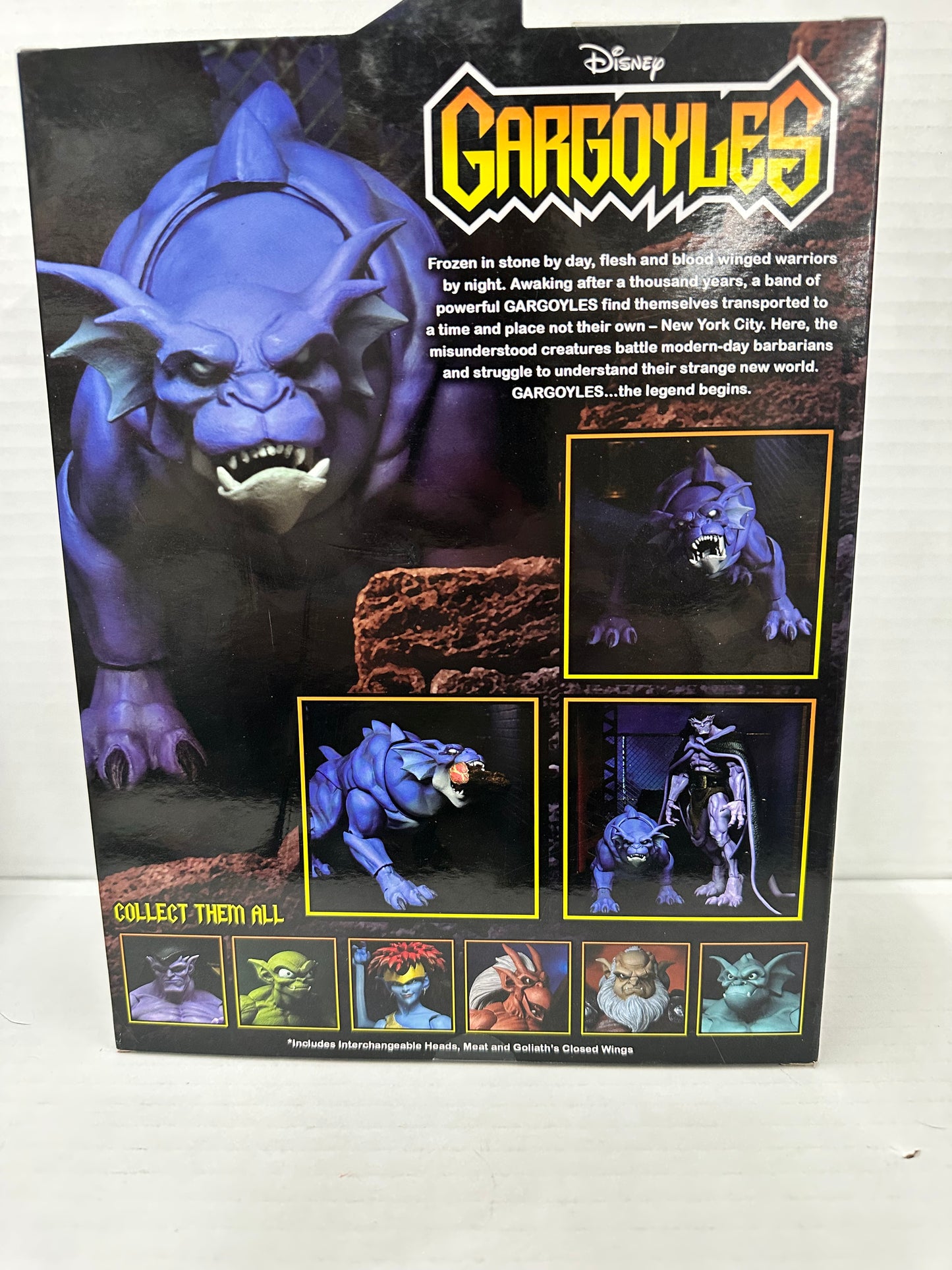 NECA Gargoyles Bronx Ultimate Action Figure W Goliath’s Closed Wing.. Brand New