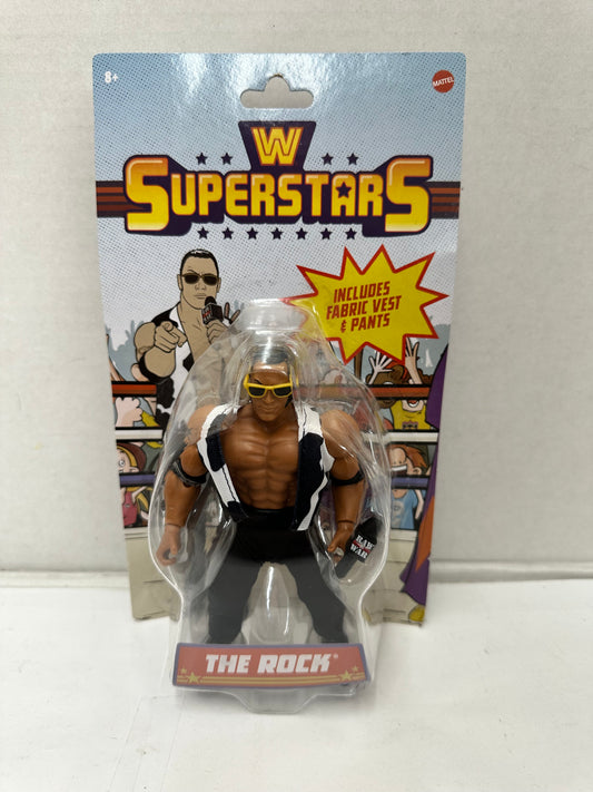 New WWE Superstars  The Rock Retro Wrestling Action Figure 2023