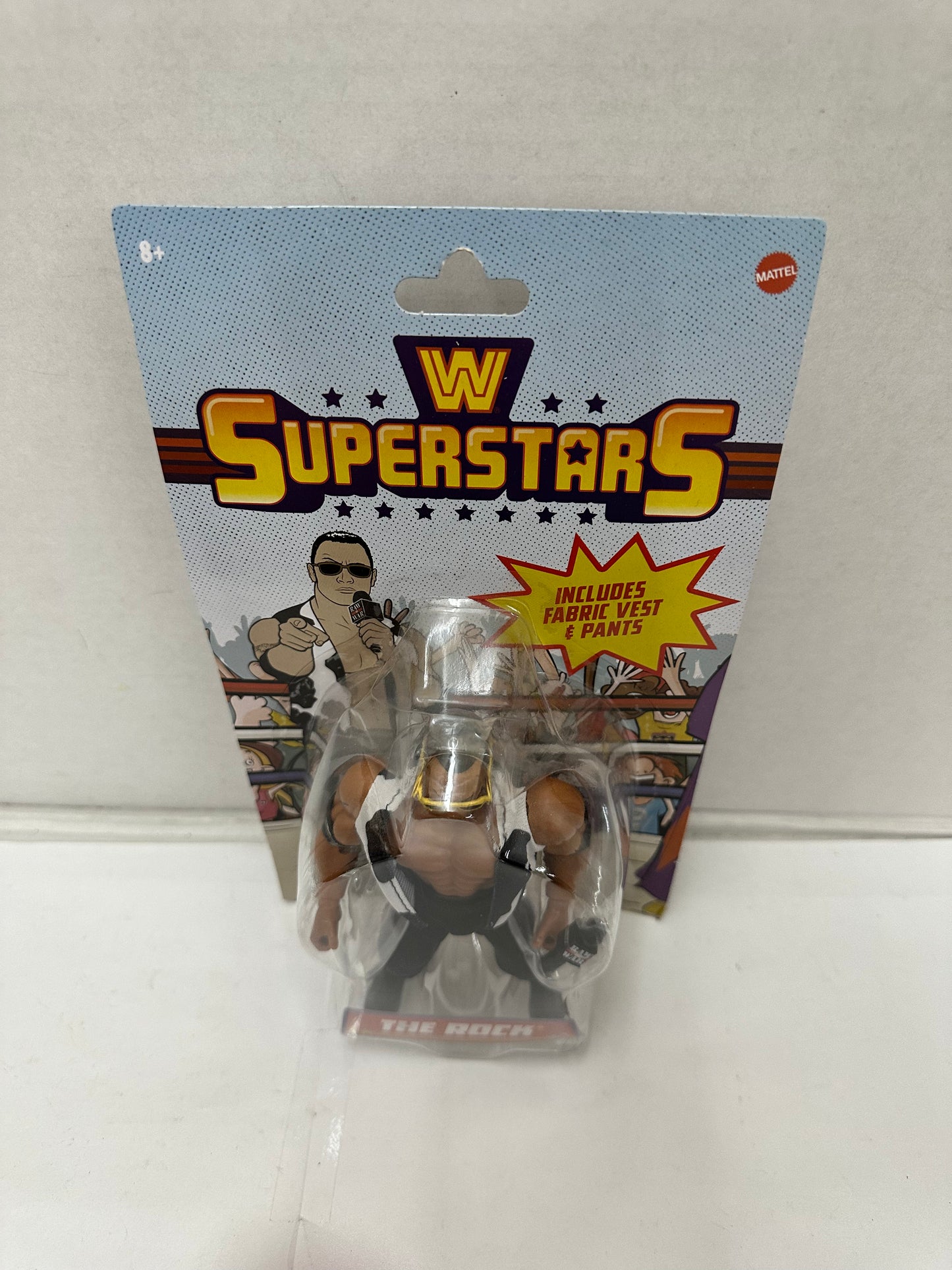 New WWE Superstars  The Rock Retro Wrestling Action Figure 2023