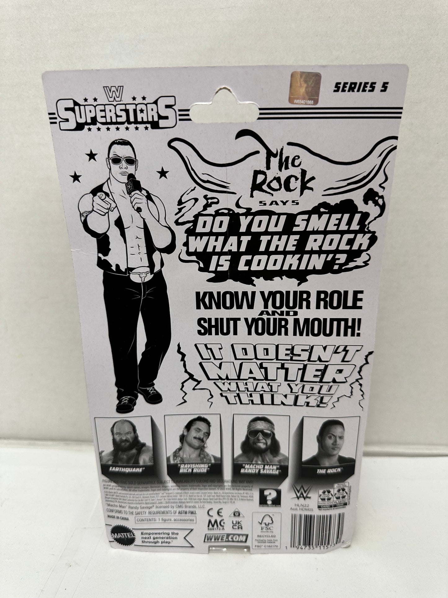 New WWE Superstars  The Rock Retro Wrestling Action Figure 2023