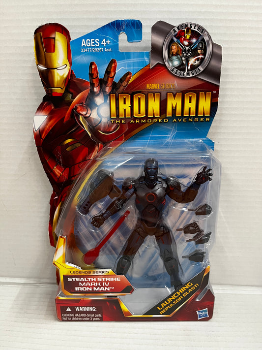 MARVEL LEGENDS SERIES STEALTH STRIKE IRON MAN MARK IV THE ARMORED AVENGER