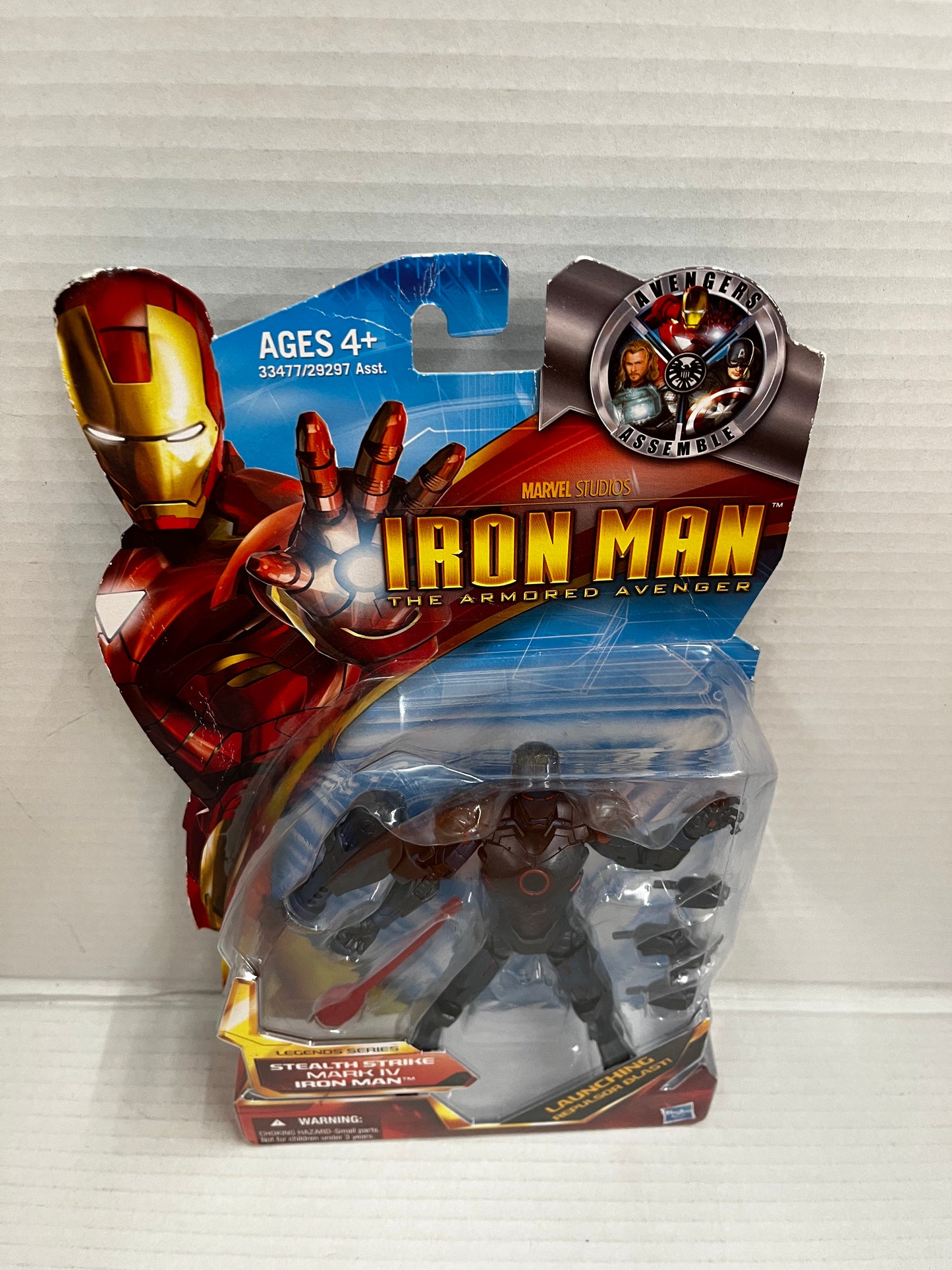 MARVEL LEGENDS SERIES STEALTH STRIKE IRON MAN MARK IV THE ARMORED AVENGER