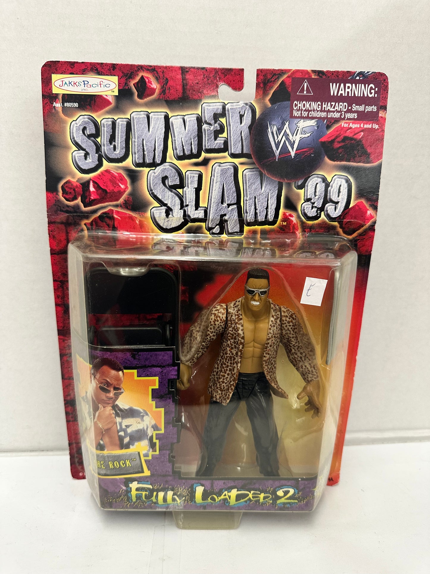WWF The Rock Summer Slam 99 action figure Jakks Pacific Fully Loaded 2