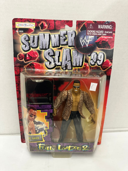 WWF The Rock Summer Slam 99 action figure Jakks Pacific Fully Loaded 2