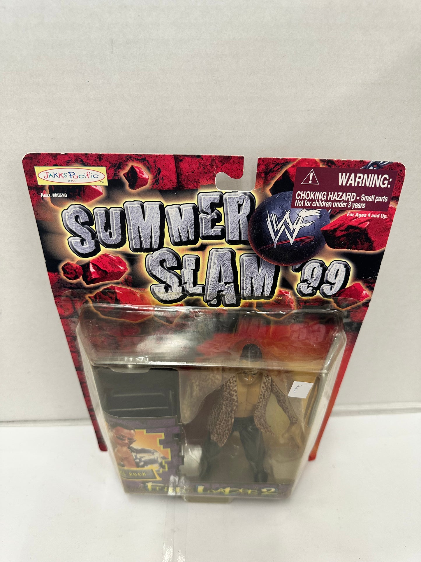 WWF The Rock Summer Slam 99 action figure Jakks Pacific Fully Loaded 2