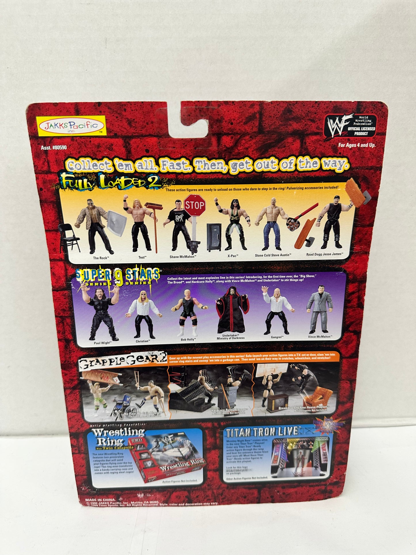WWF The Rock Summer Slam 99 action figure Jakks Pacific Fully Loaded 2