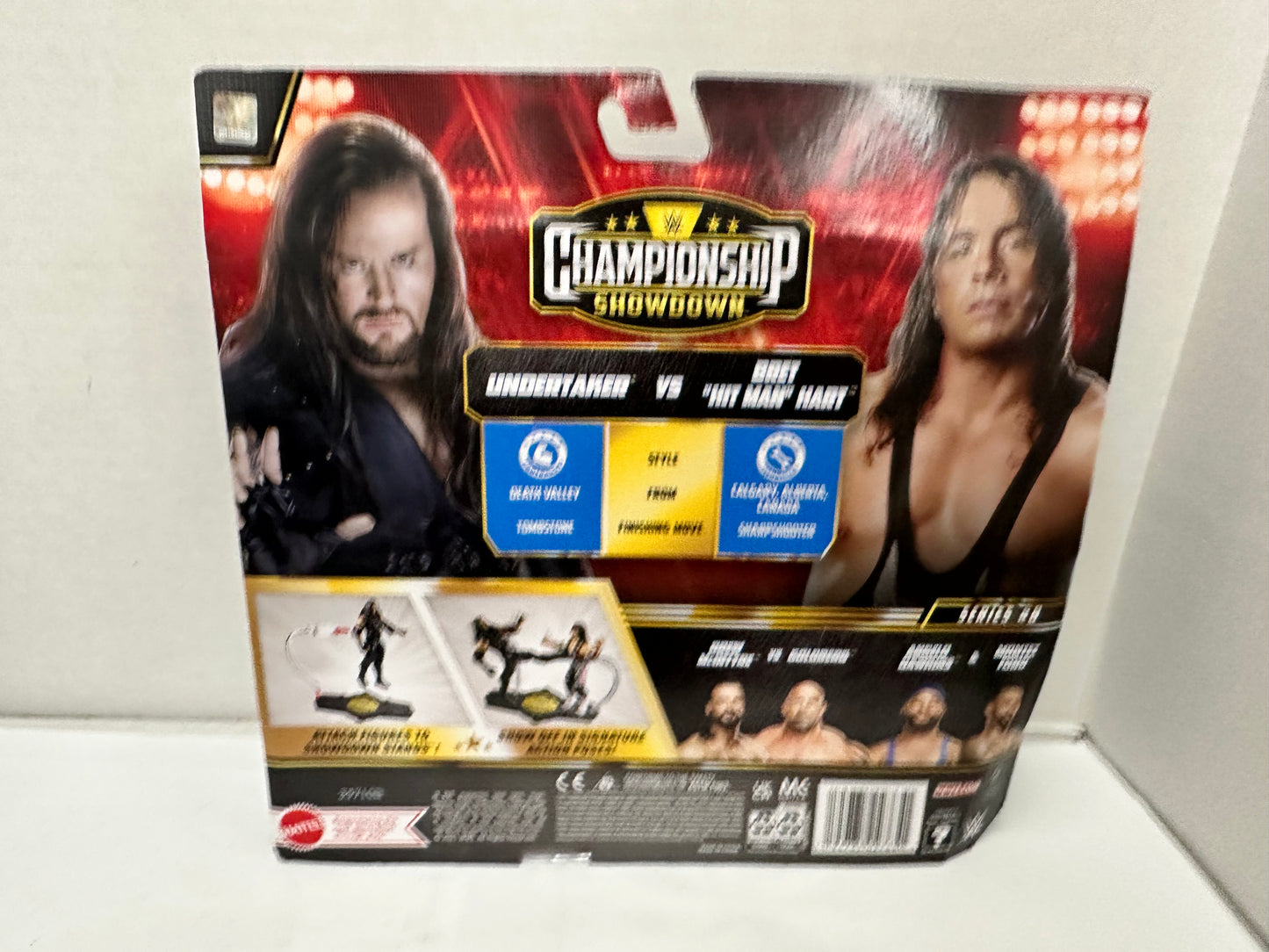 Mattel WWE Championship Showdown Series 8 Undertaker Vs Bret "Hit Man" Hart
