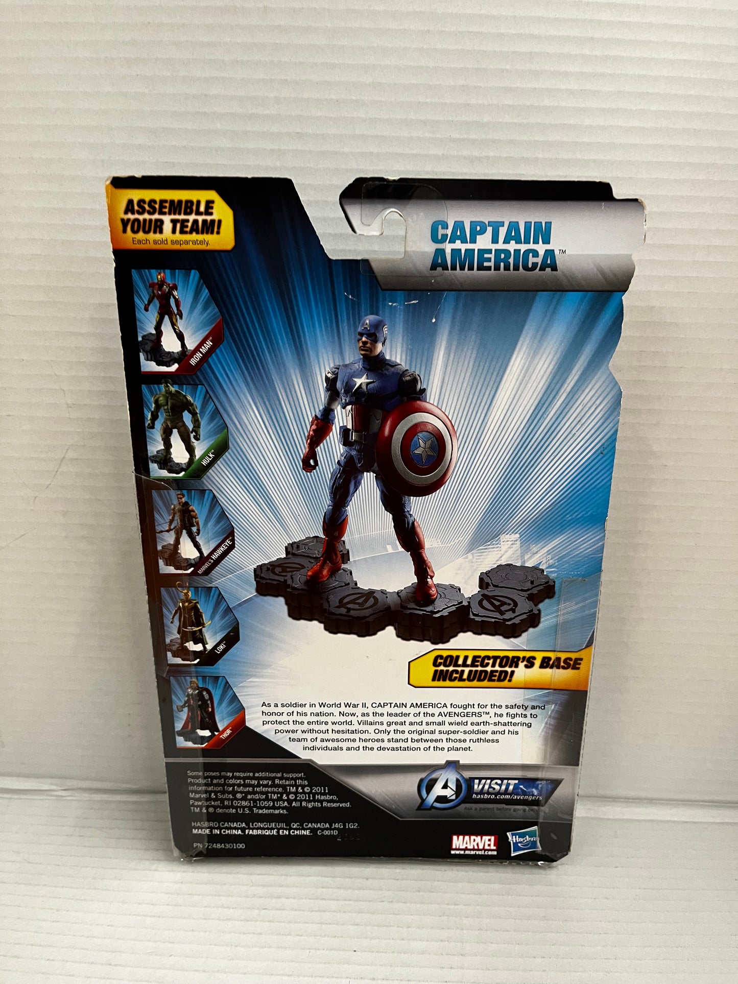 2011 Marvel The Avengers CAPTAIN AMERICA Movie Series Walmart Exclusive *NIB*