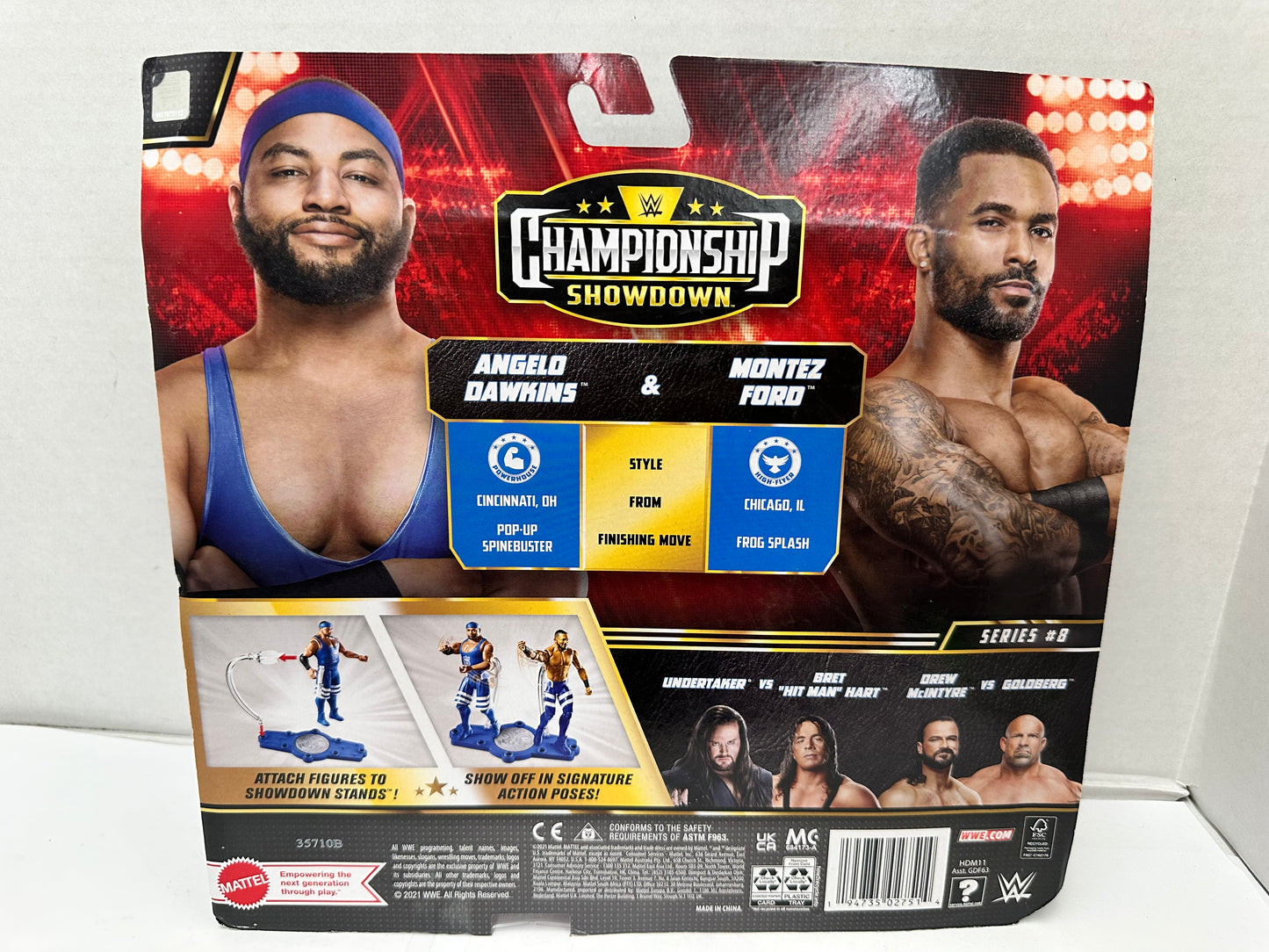 WWE Basic Series 2 Pack Street Profits Montez Ford Angelo Dawkins Action Figures