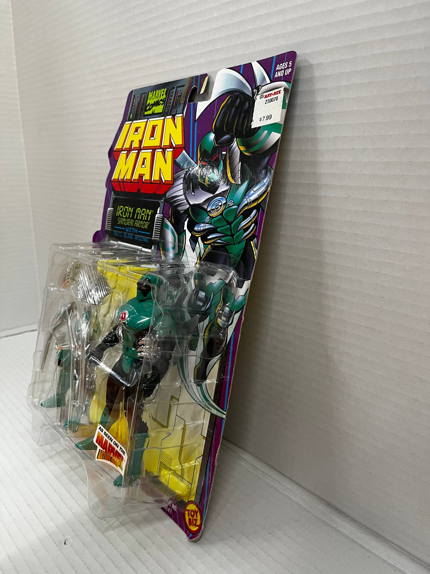 ToyBiz, Marvel Comics, Iron Man Action Figure, Samurai Armor Iron Man, 1996, NIB