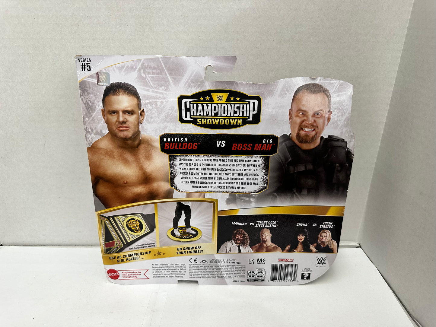 WWE British Bulldog Big Boss Man Championship Showdown Series 5 Figure WWF