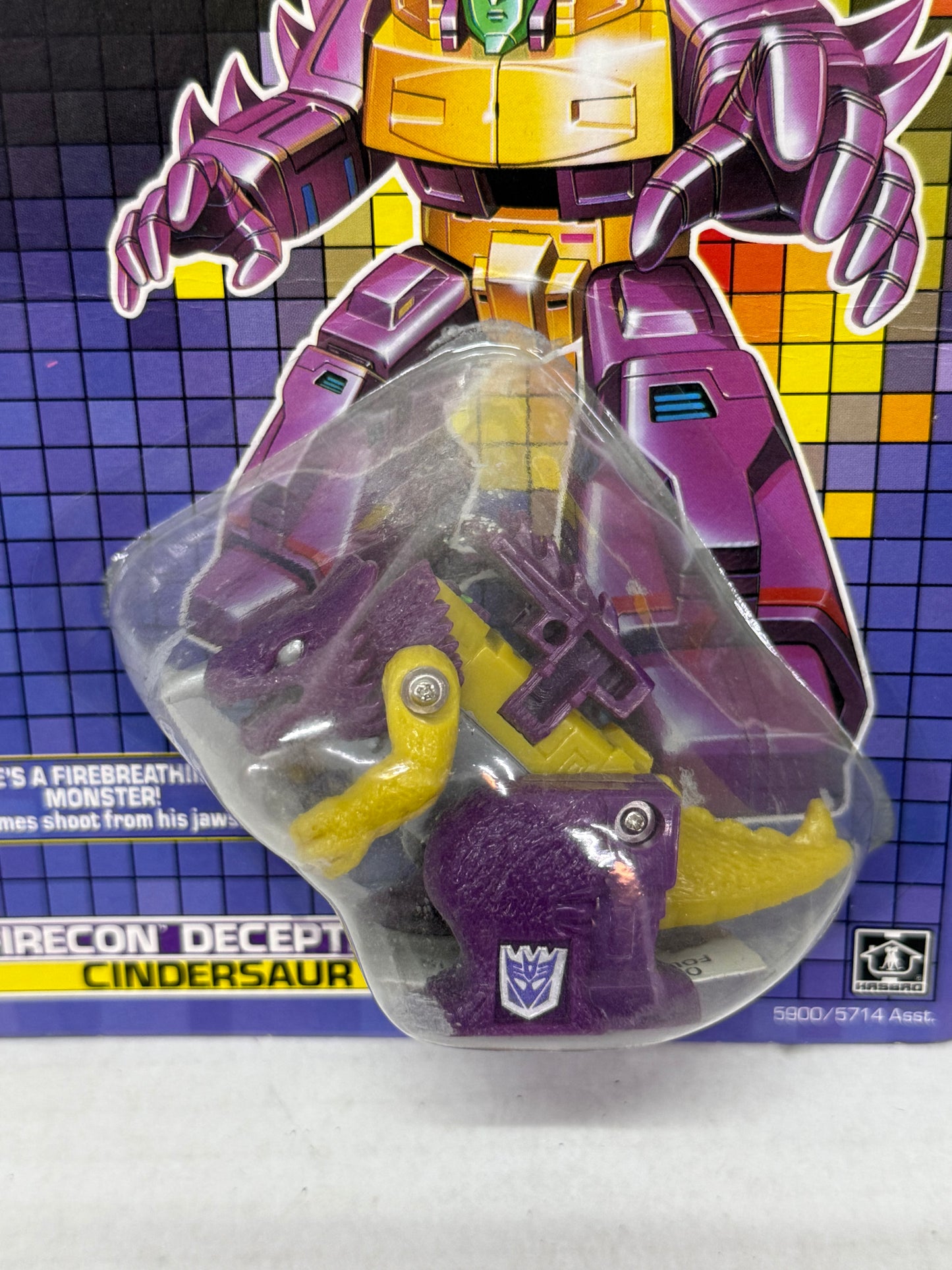 Vintage Original Transformers G1 Firecon Decepticon Cindersaur Sealed MOC