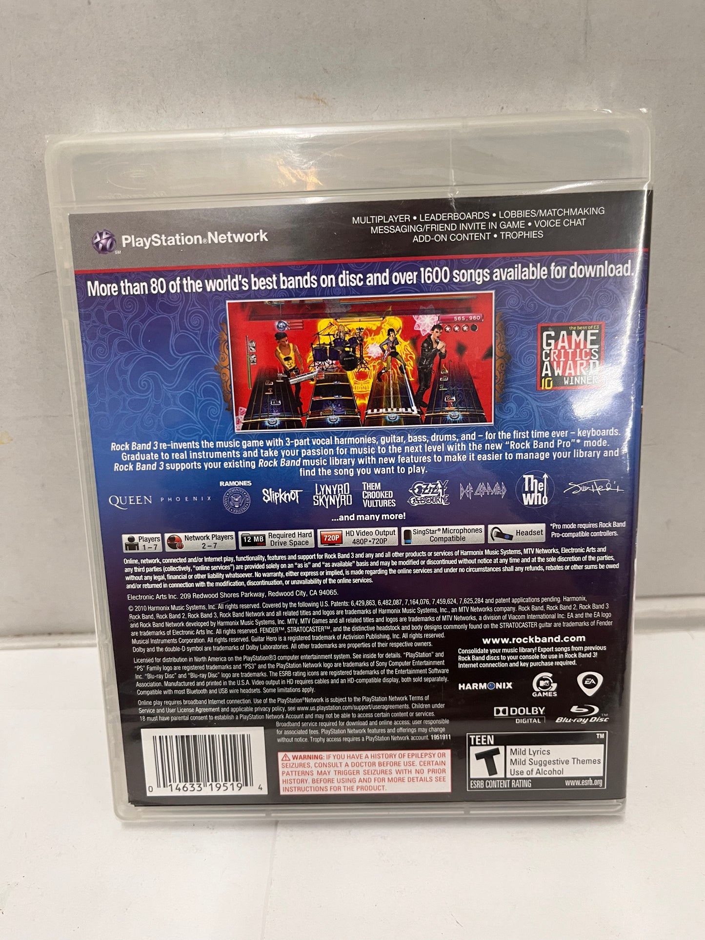 Rock Band 3 (Sony PlayStation 3, 2010)