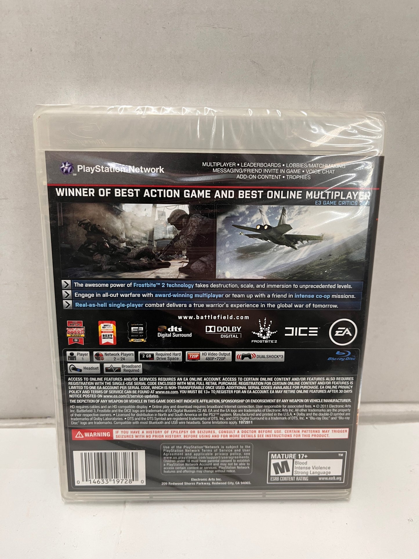 Battlefield 3 Sony PlayStation 3 PS3 EA DICE Sealed New