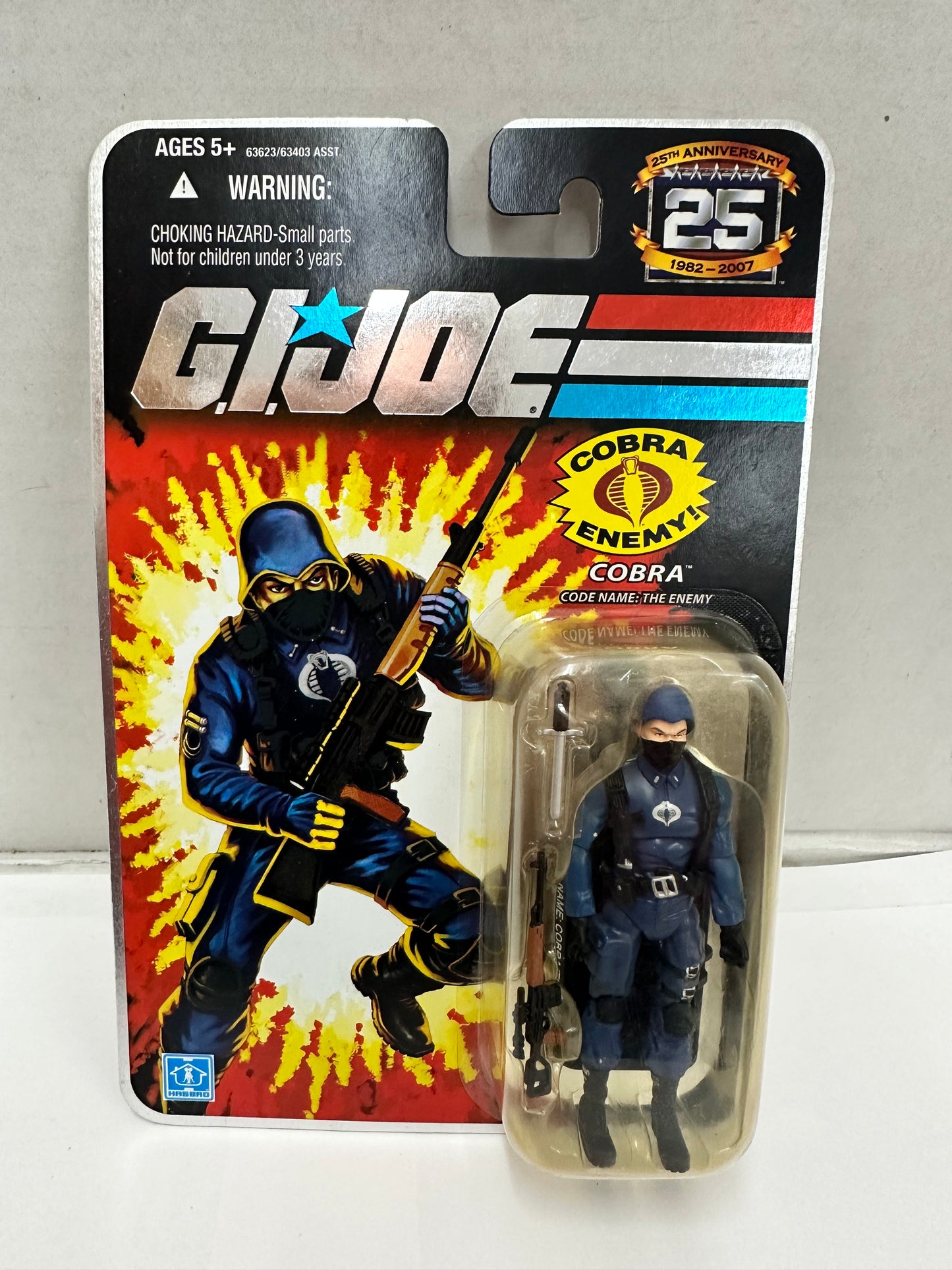 Cobra Soldier 2007 Hasbro G.I. Joe 25th Anniversary Cobra Enemy Foil Card