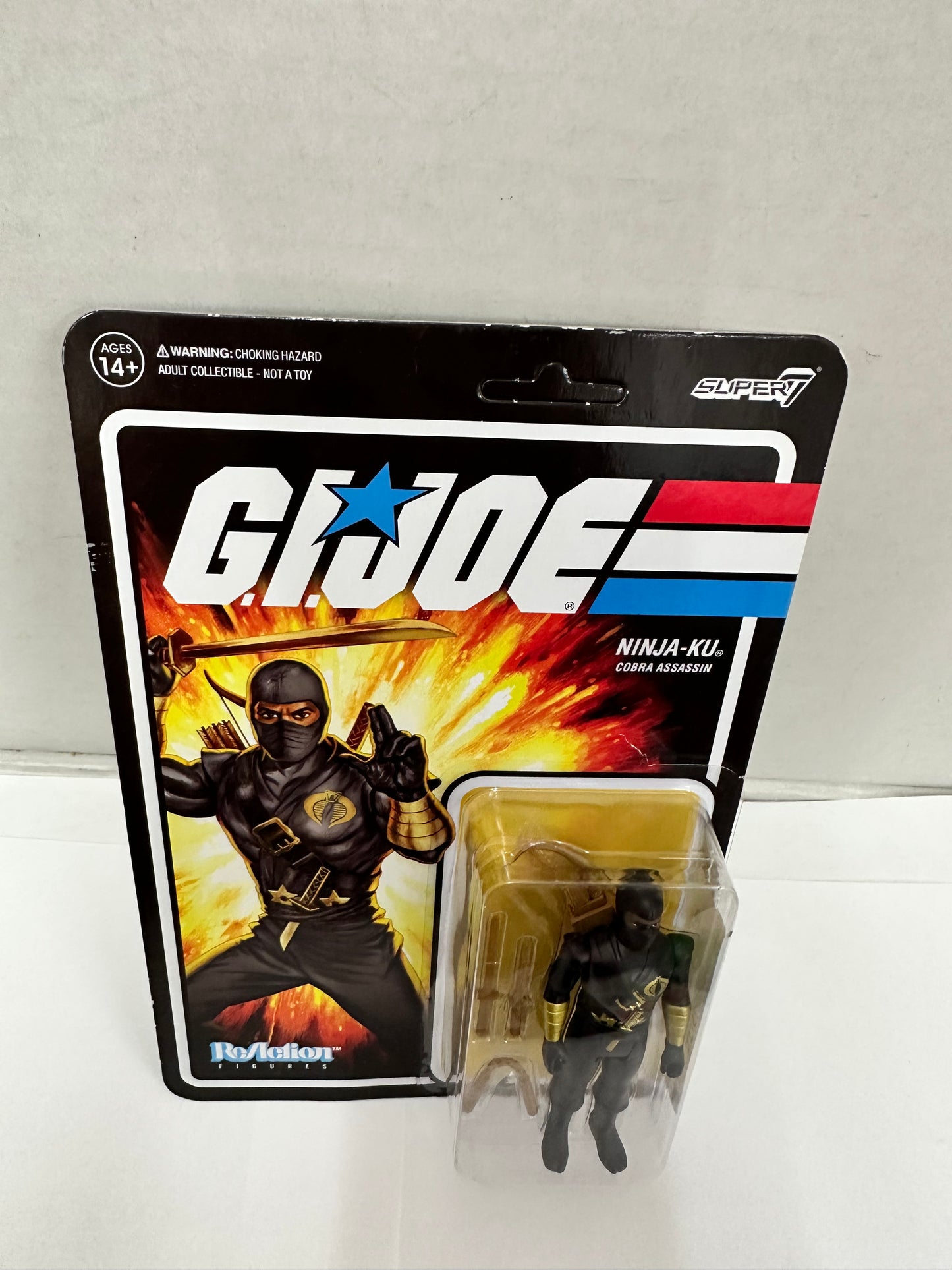 GI Joe Ninja Ku Cobra Assassin Action Figure Reaction Figures Super7 Unpunched