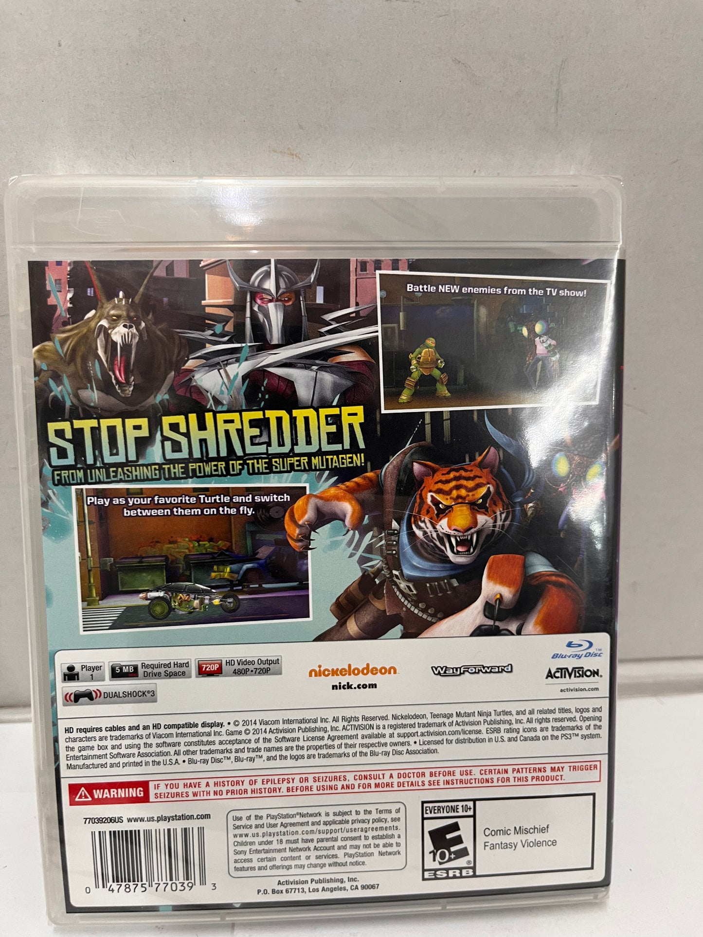 Teenage Mutant Ninja Turtles: Danger of the Ooze PlayStation 3, 2014 New Sealed