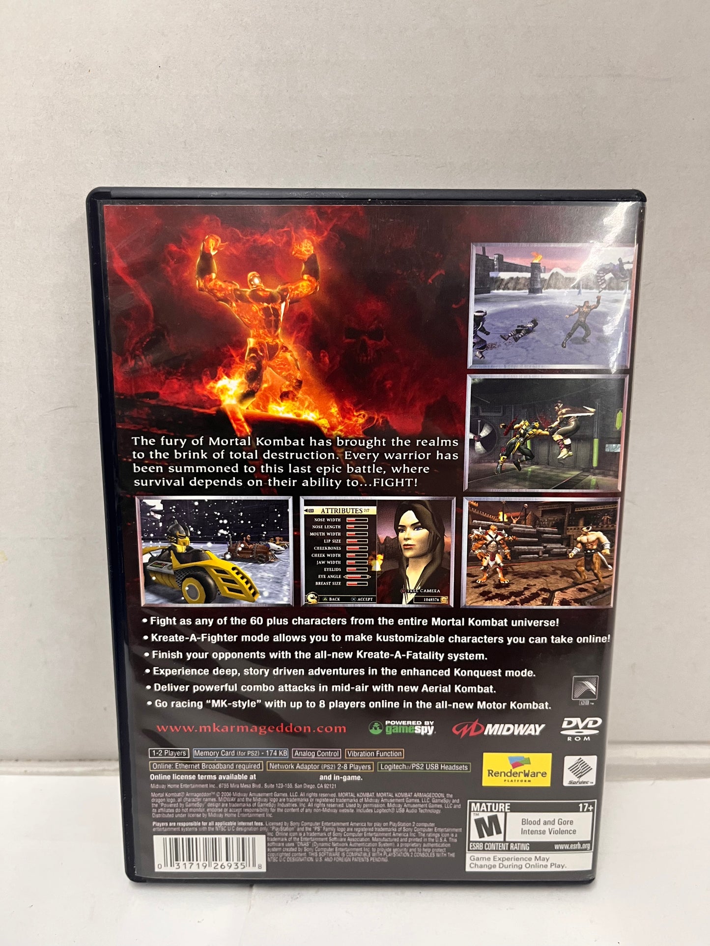Mortal Kombat: Armageddon (Sony PlayStation 2, 2006) Manual Included