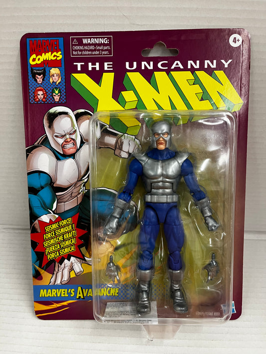 X-Men Marvel Legends Retro Avalanche 6" Action Figure Hasbro 2022