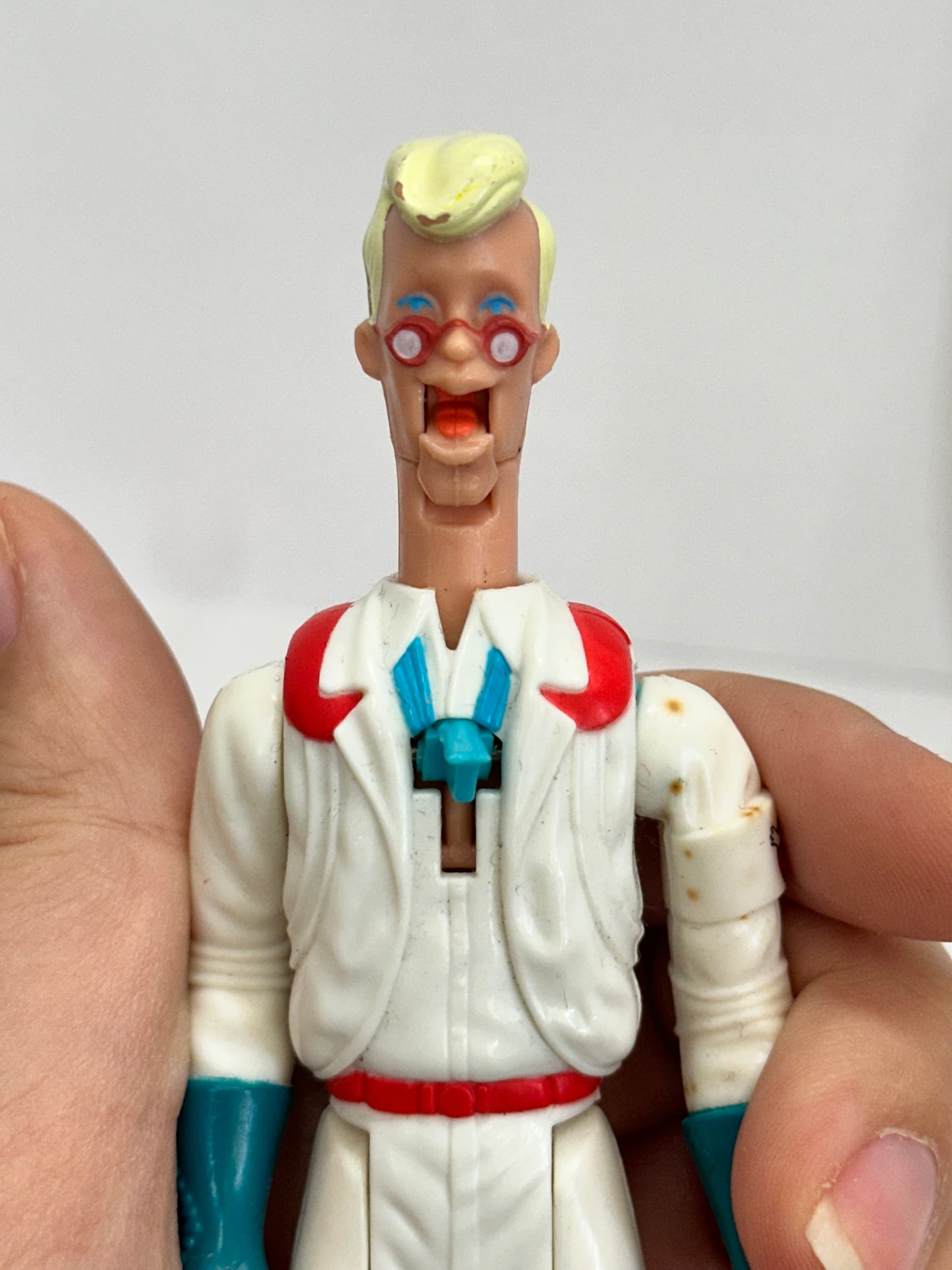 1986 Egon Spengler Fright Features Vintage Ghostbusters Kenner Figure Loose