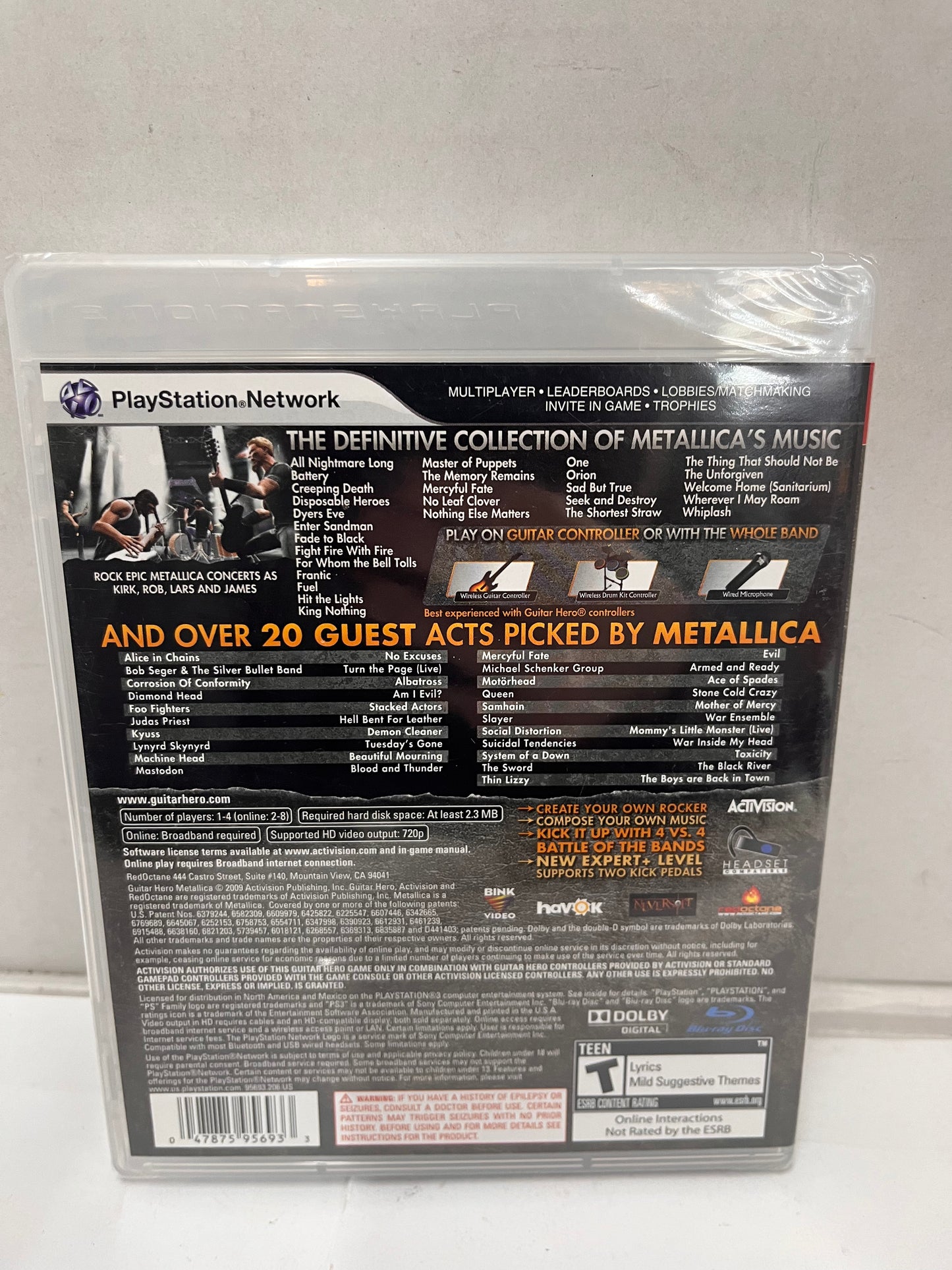 Guitar Hero: Metallica PlayStation 3, 2009 Brand New Factory Sealed